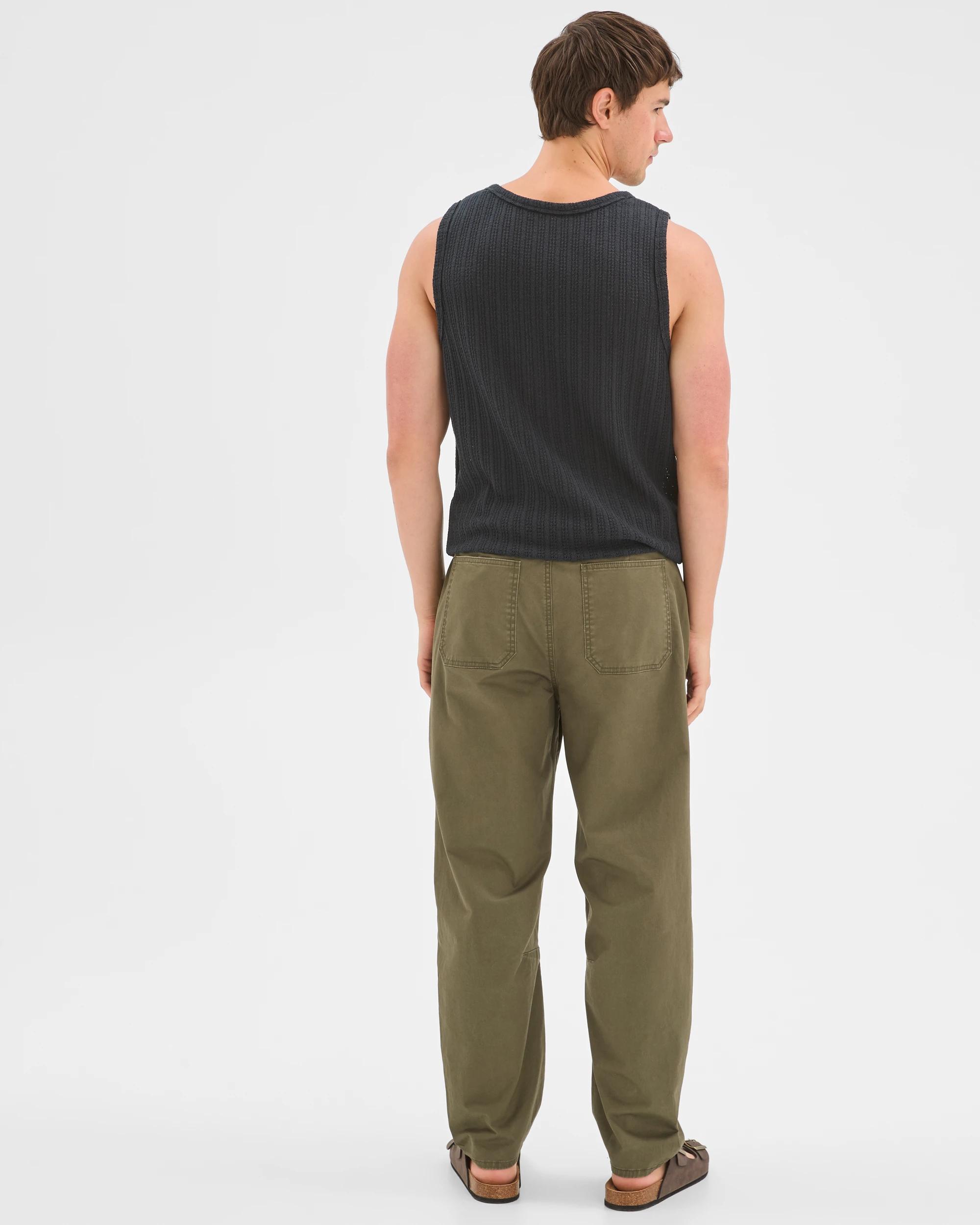 6 Commons Australian Cotton Blend Textured Tank Top BLACK, 6 of 6