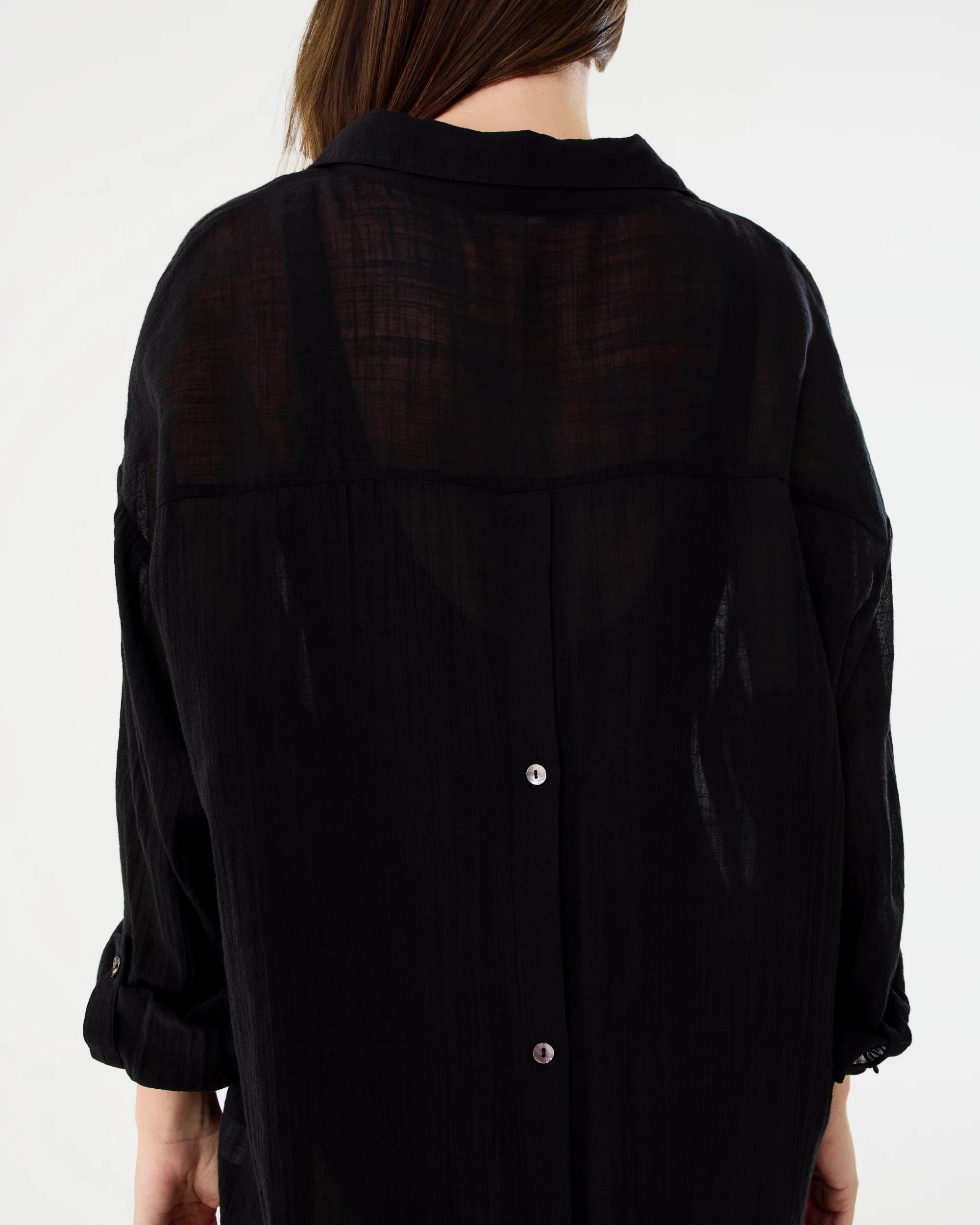 6 Cover Up Shirt Black, 6 of 8