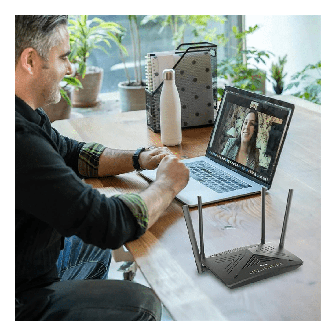 7 D-Link AX3000 Dual Band WiFi 6 VoIP Modem Router DSL-X3052E, 7 of 8