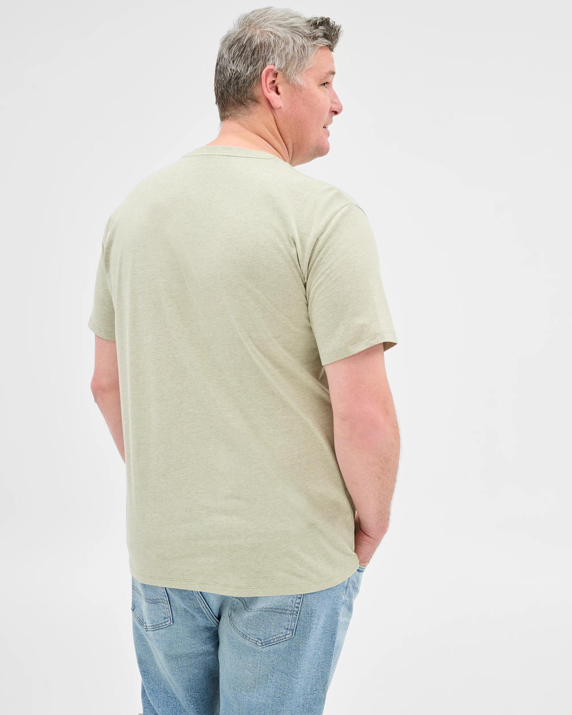 3 Target Plus Size Australian Cotton Rich T-shirt SEA GRASS, 3 of 5