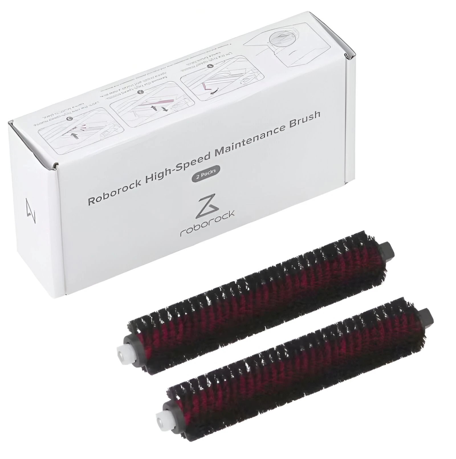 1 Roborock Cleaning Brush For S8 S7 & Saros 10 Series - Red, 1 of 4