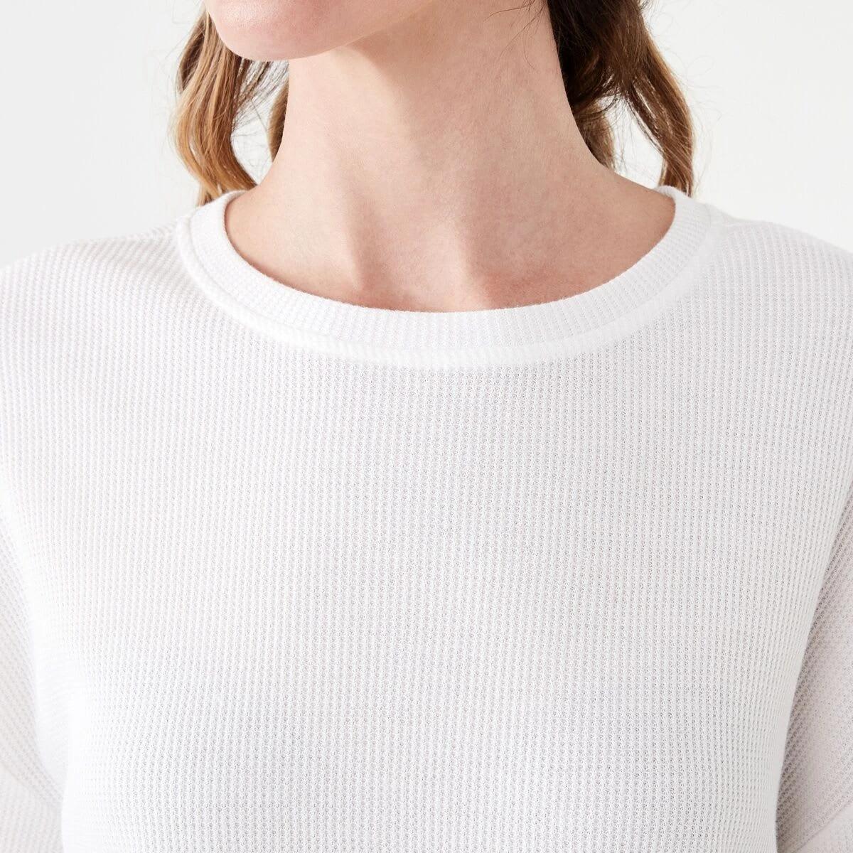 5 Waffle Boxy T-shirt WHISPER WHITE, 5 of 6