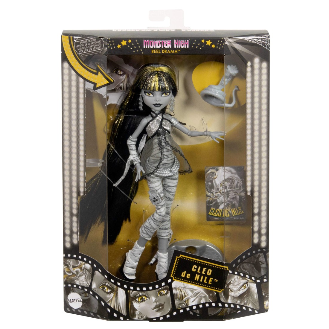 1 Monster High Reel Drama Cleo De Nile Collector Doll, 1 of 6
