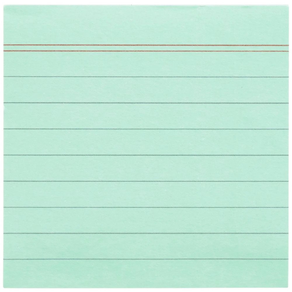2 J.Burrows Fully Adhesive Notes 76x76mm Green, 2 of 3