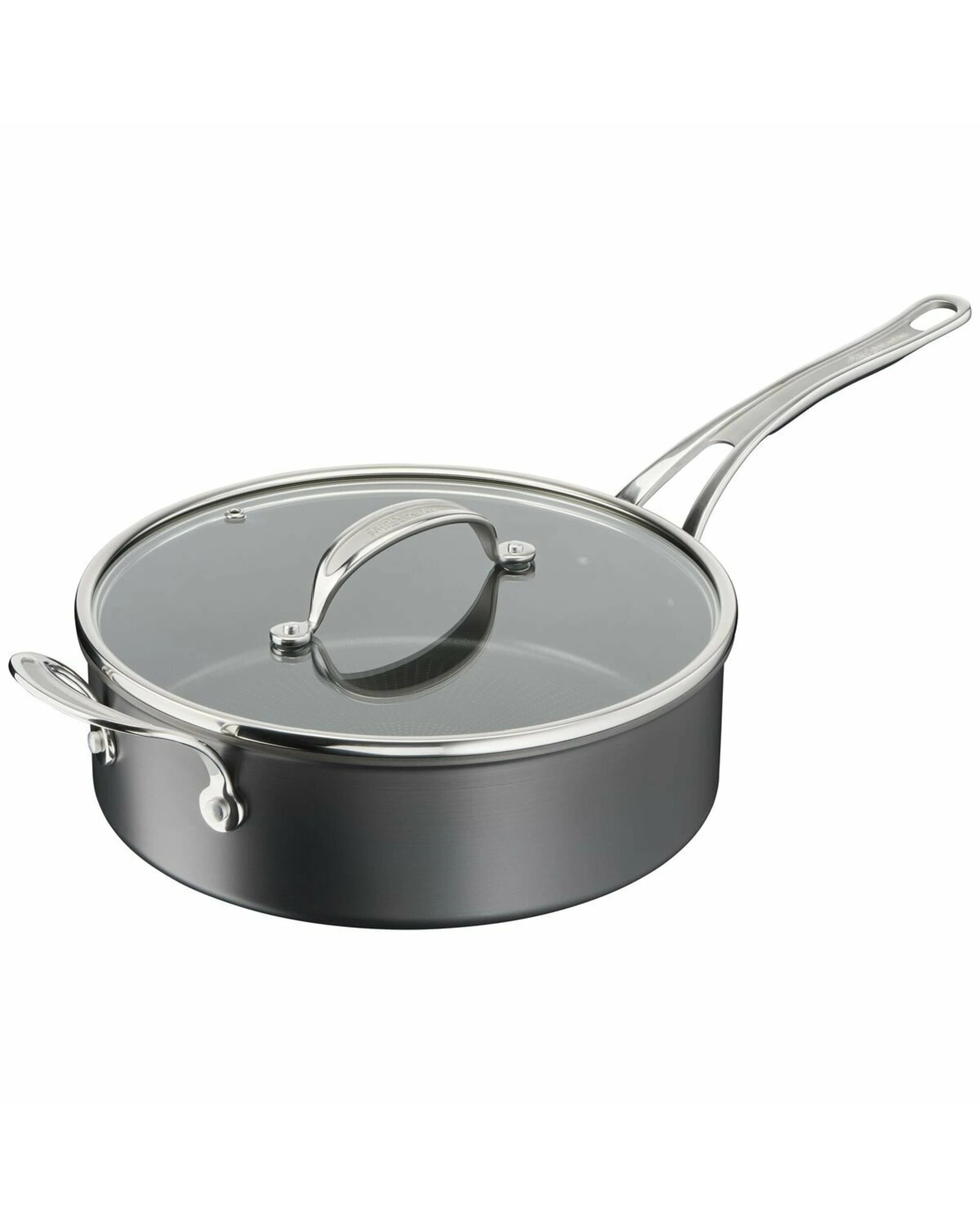 1 Tefal 26cm Jamie Oliver Cook's Classics Induction Hard Anodised Saute Pan with Lid, 1 of 5