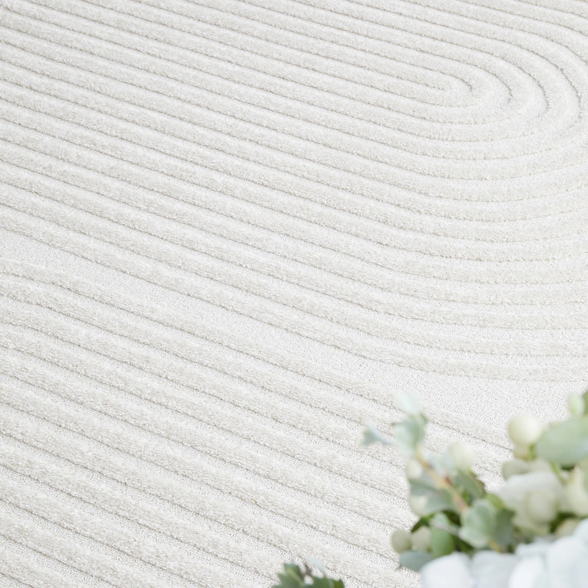 3 Common Ground Rugs Nirvana Abbey 400x300cm - Extra Extra Large Floor Rug - White, 3 of 7