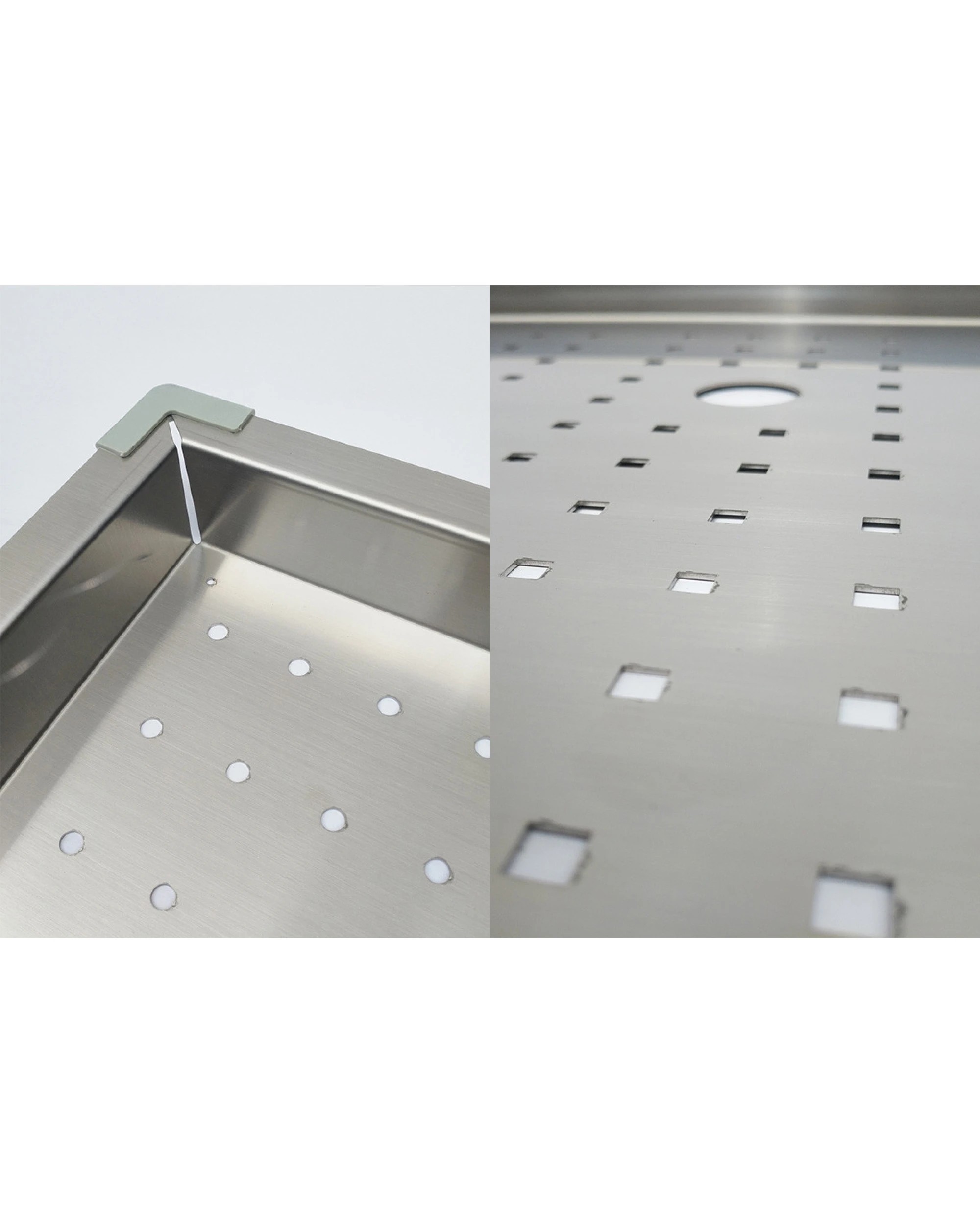 4 Kartrite Stainless Steel Sink Colander 430 x 430mm - Silver, 4 of 6