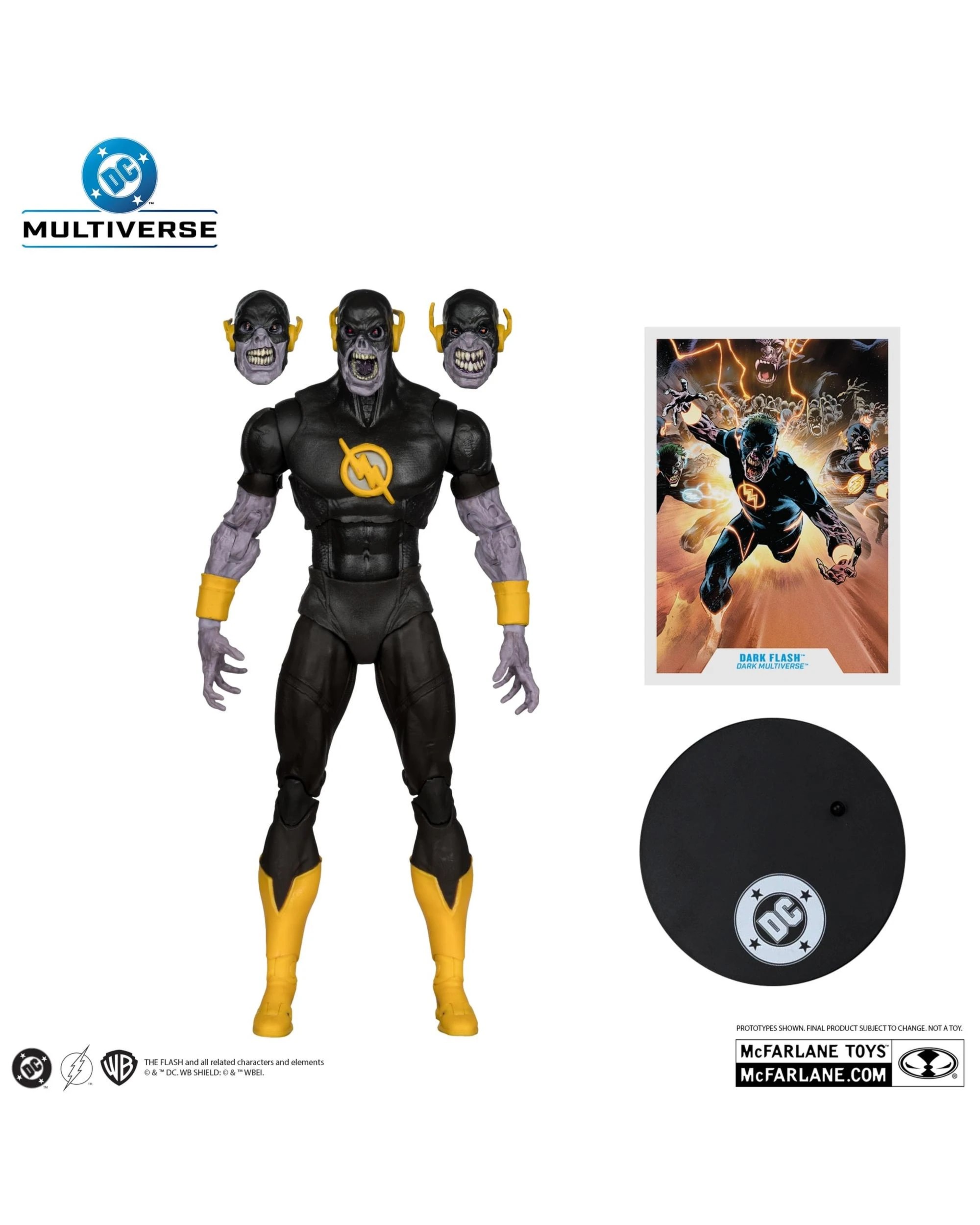 6 DC Multiverse Dark Multiverse Dark Flash Red Platinum Edition 7 inch Action Figure, 6 of 9