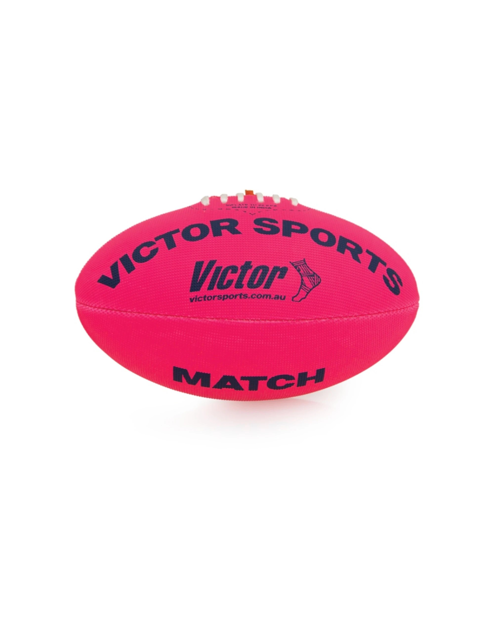 1 Victor Sports Synthetic Football Durable AFL Ball Size 3 Hand-Stitched - Pink, 1 of 4