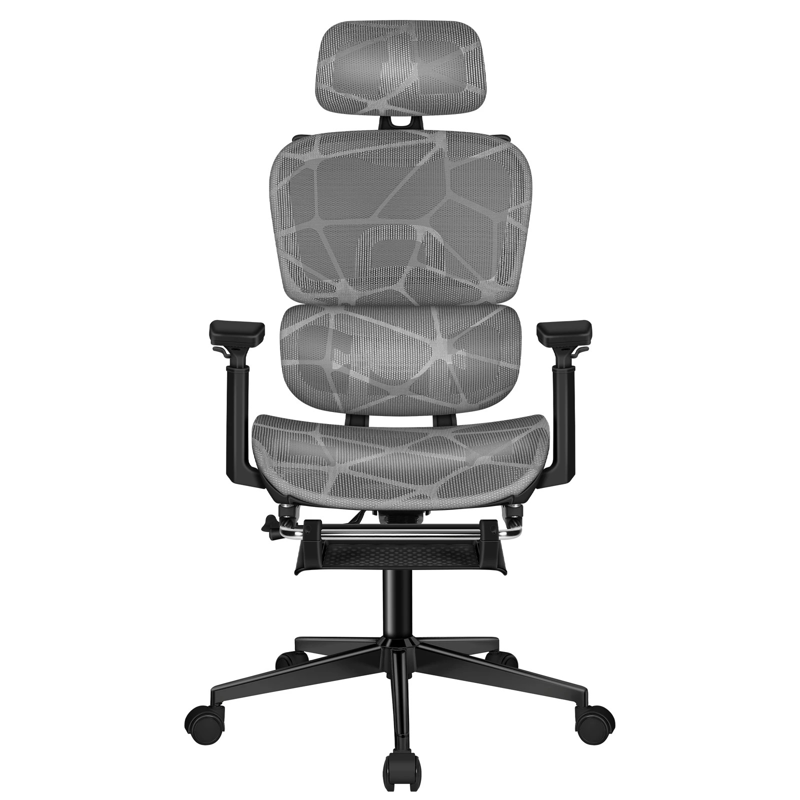 7 Alfordson Ergonomic Office Chair Mesh Executive Gaming Work Seat - Black Grey, 7 of 10