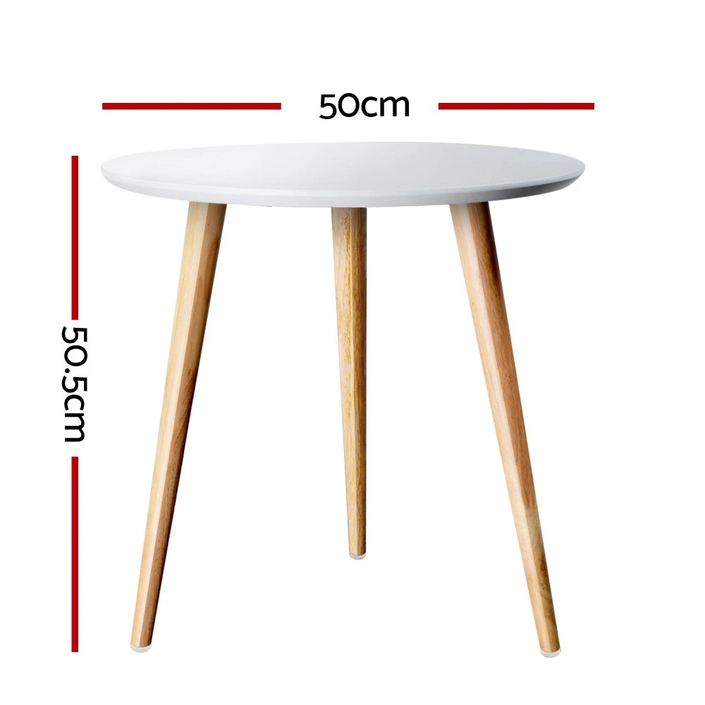 2 Artiss Coffee Table Round 50CM Callix - Multi, 2 of 7