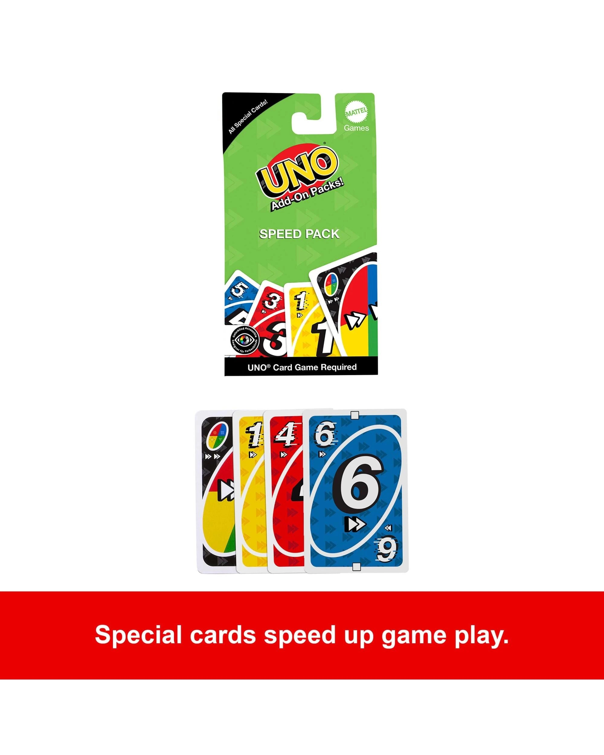 2 UNO Add-On Packs Speed Pack Card Game, 2 of 6