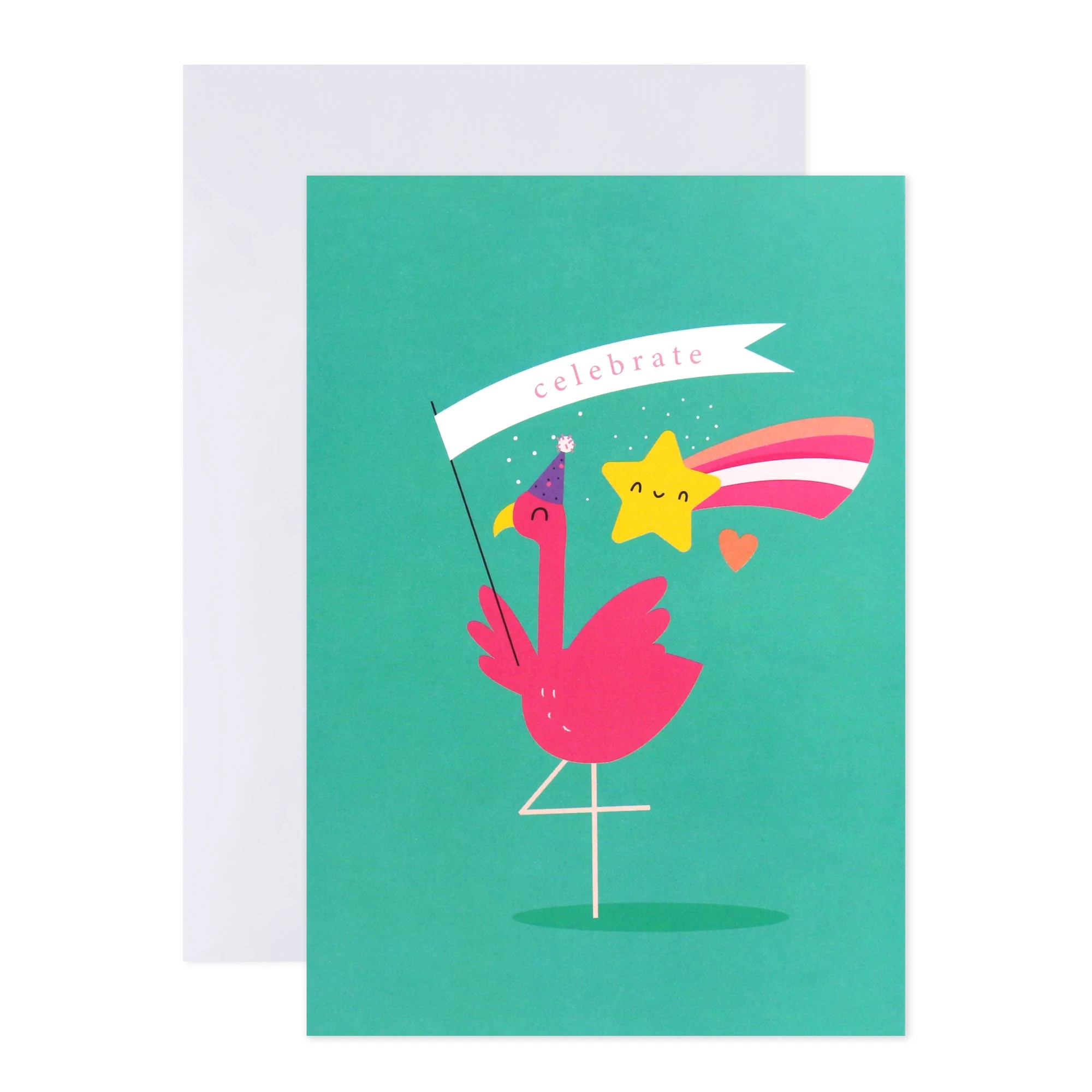 1 Creative Publishing from Hallmark Celebrate Card - Flamingo, 1 of 3