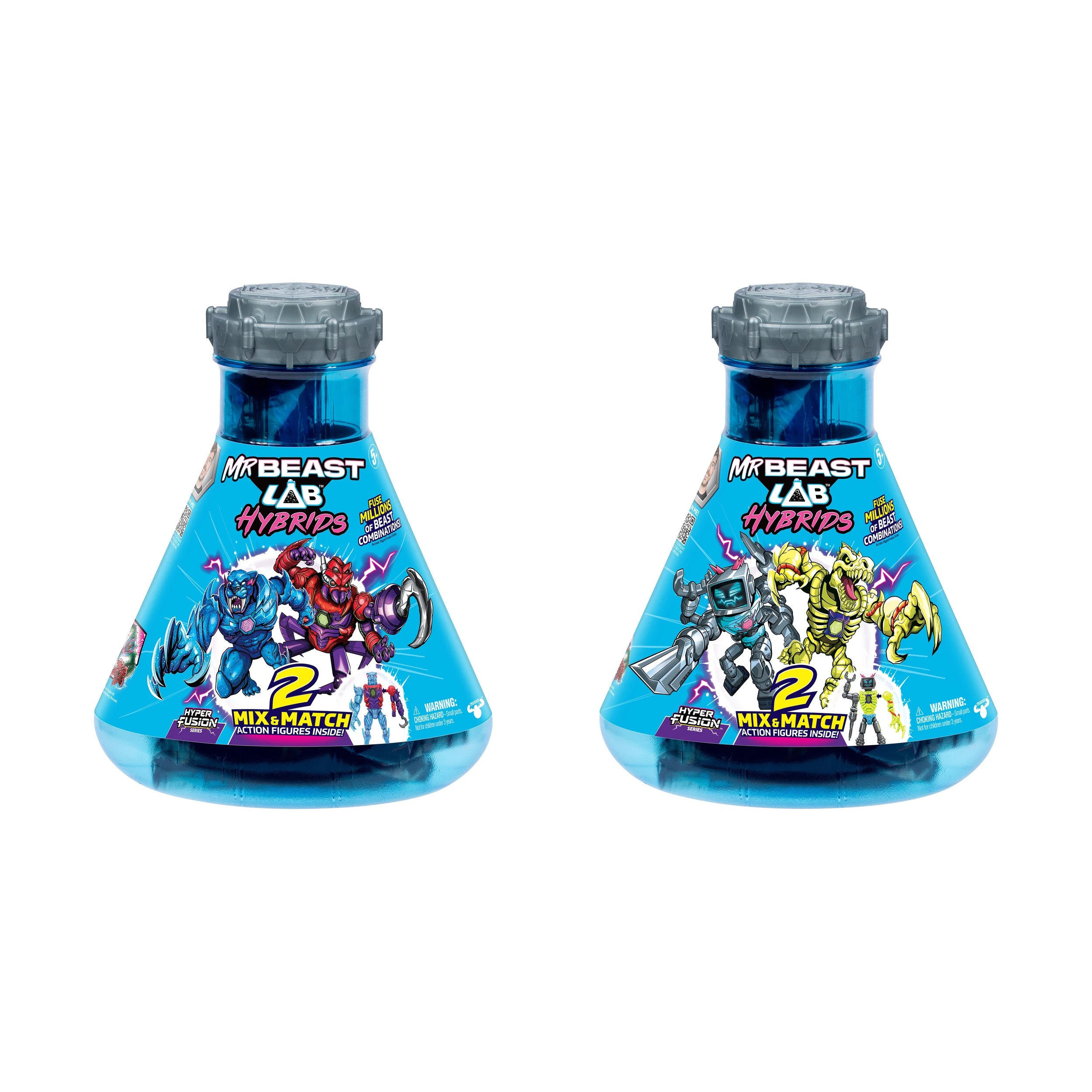 1 MrBeast Lab Hybrids 2 Pack Mix & Match Action Figures Multi Pack - Assorted, 1 of 10