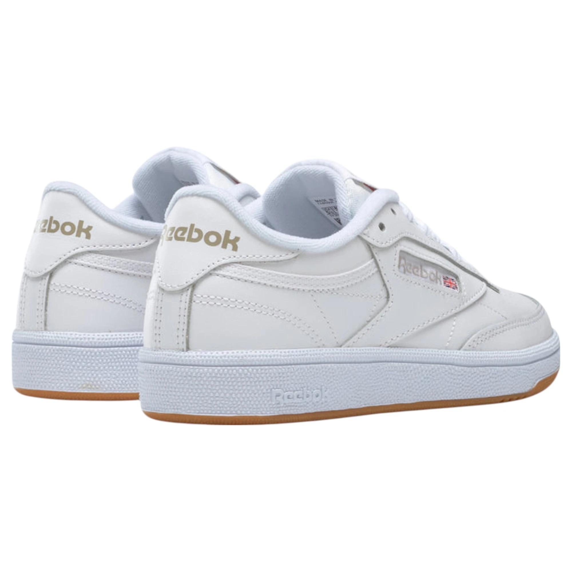 4 Reebok Womens Club C 85 Casual Shoes WHITE/LIGHT GREY/GUM, 4 of 9