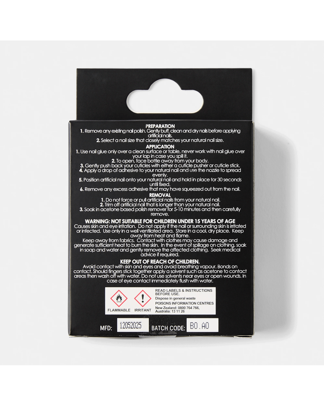 2 OXX Cosmetics 24 Pack Artificial Nails with Adhesive - Short Square Shape, Pearl Glazed, 2 of 5