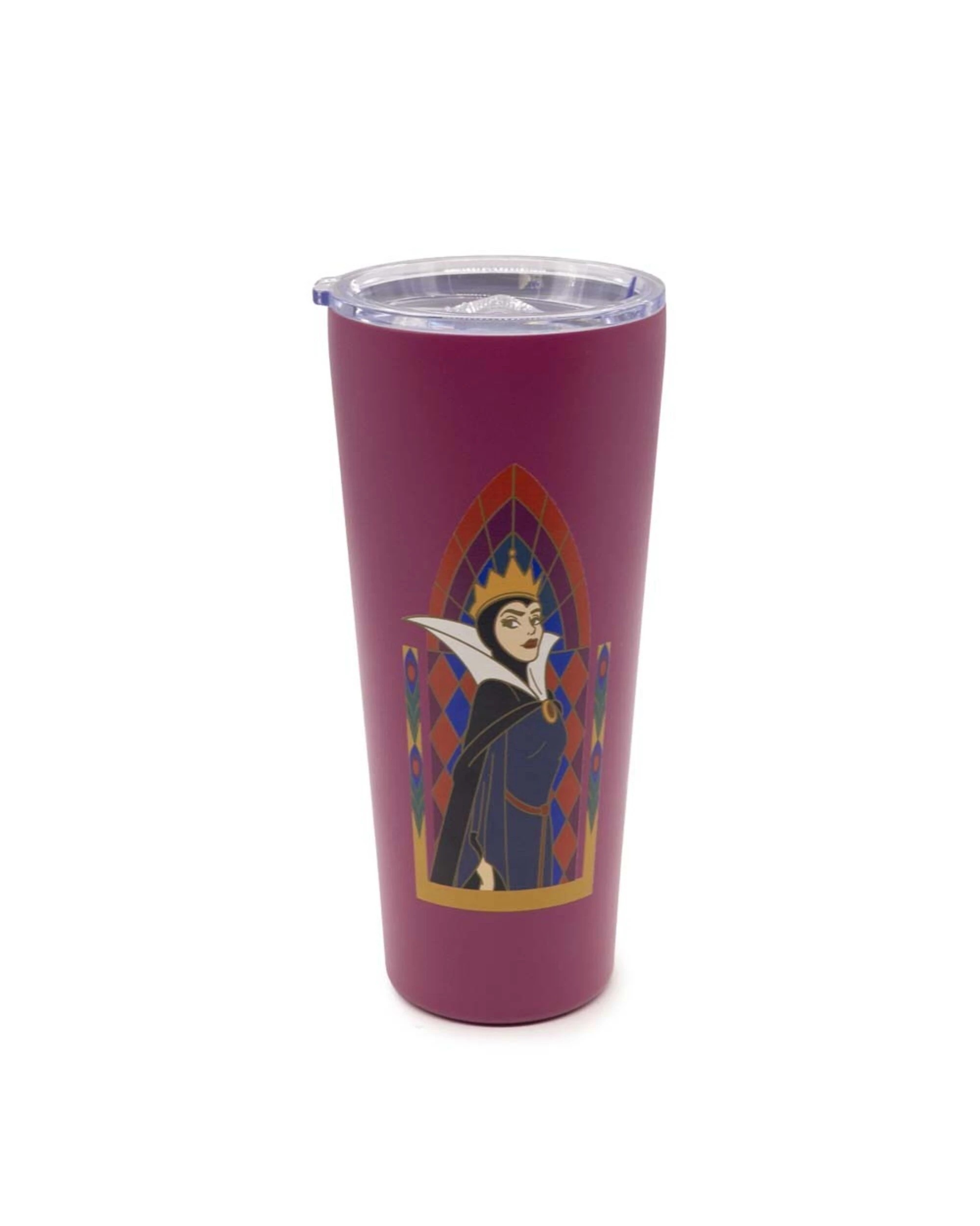 1 Disney - Snow White - Evil Queen Premium Travel Mug - Maroon, 1 of 2