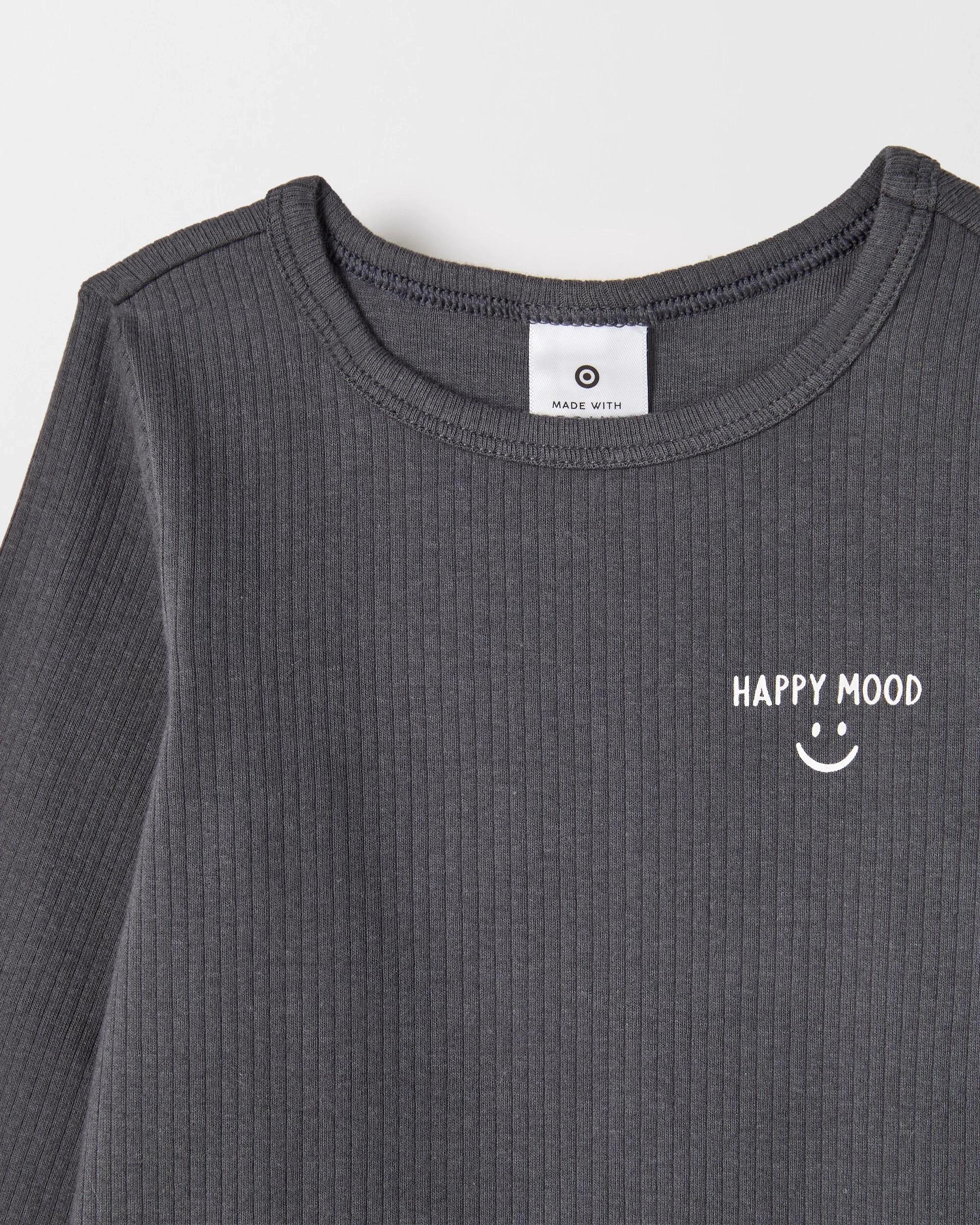 5 Target Baby Baby Organic Cotton 3 Pack Ribbed Printed Bodysuits SLOGAN PASTEL, 5 of 5