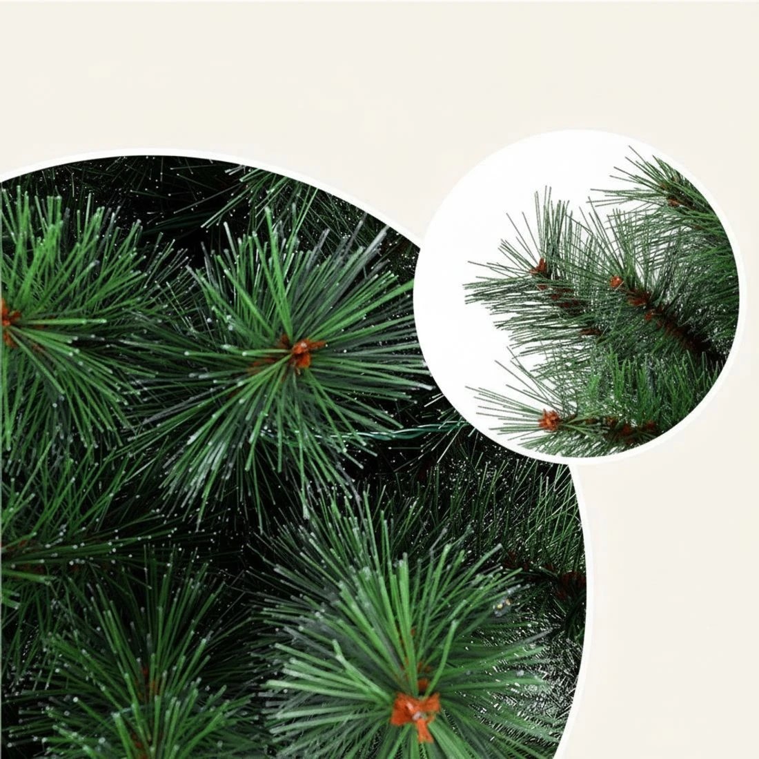 6 Jingle Jollys Christmas Tree 1.5+1m LED Xmas Palm Tree Party Decorations 2 in - Green, 6 of 6