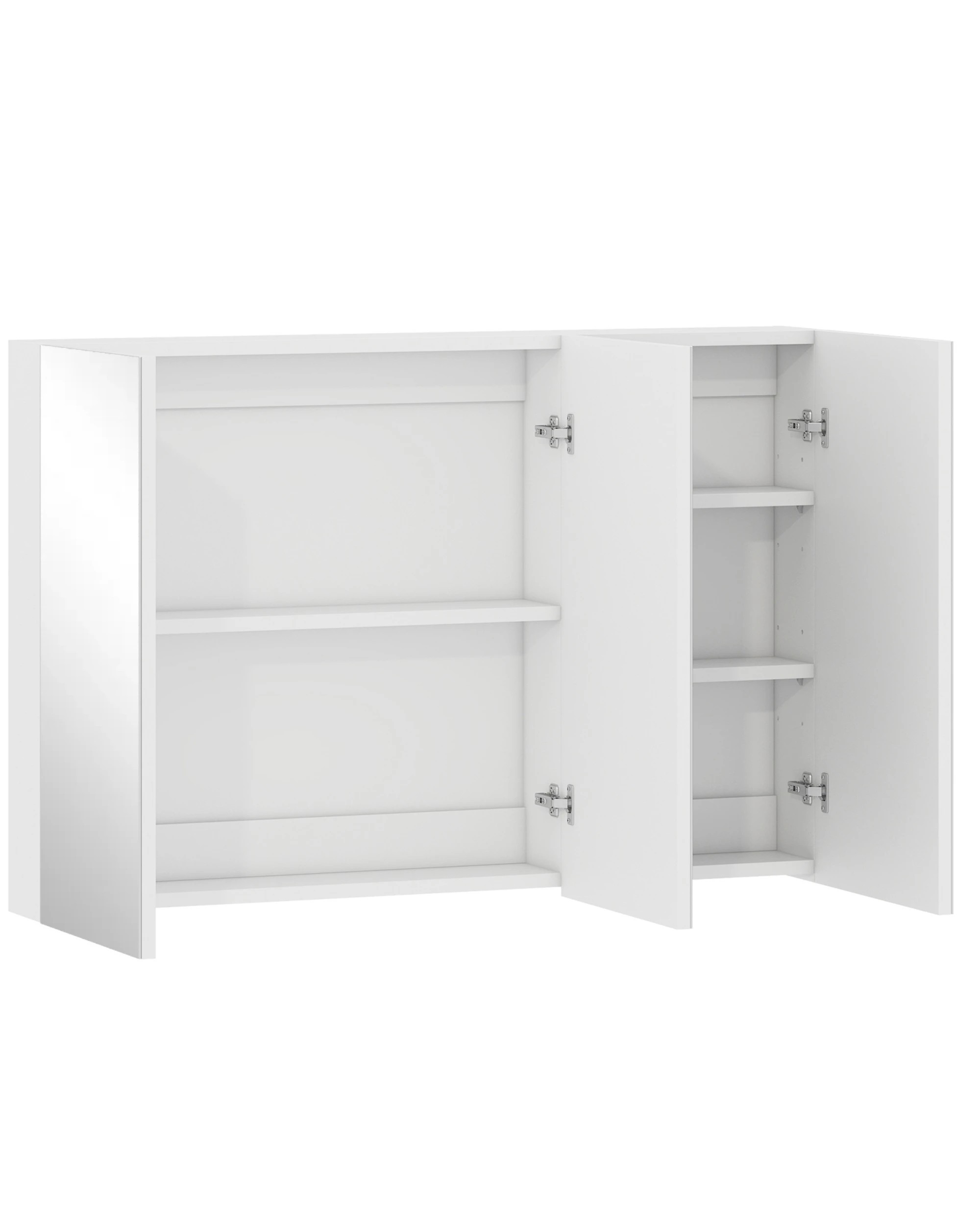 8 Advwin 900 x 600mm Cabinet LED Medicine Storage Unit 3 Door Mirror Shaving Cupboard w/ Adjustable Shelve, 8 of 10