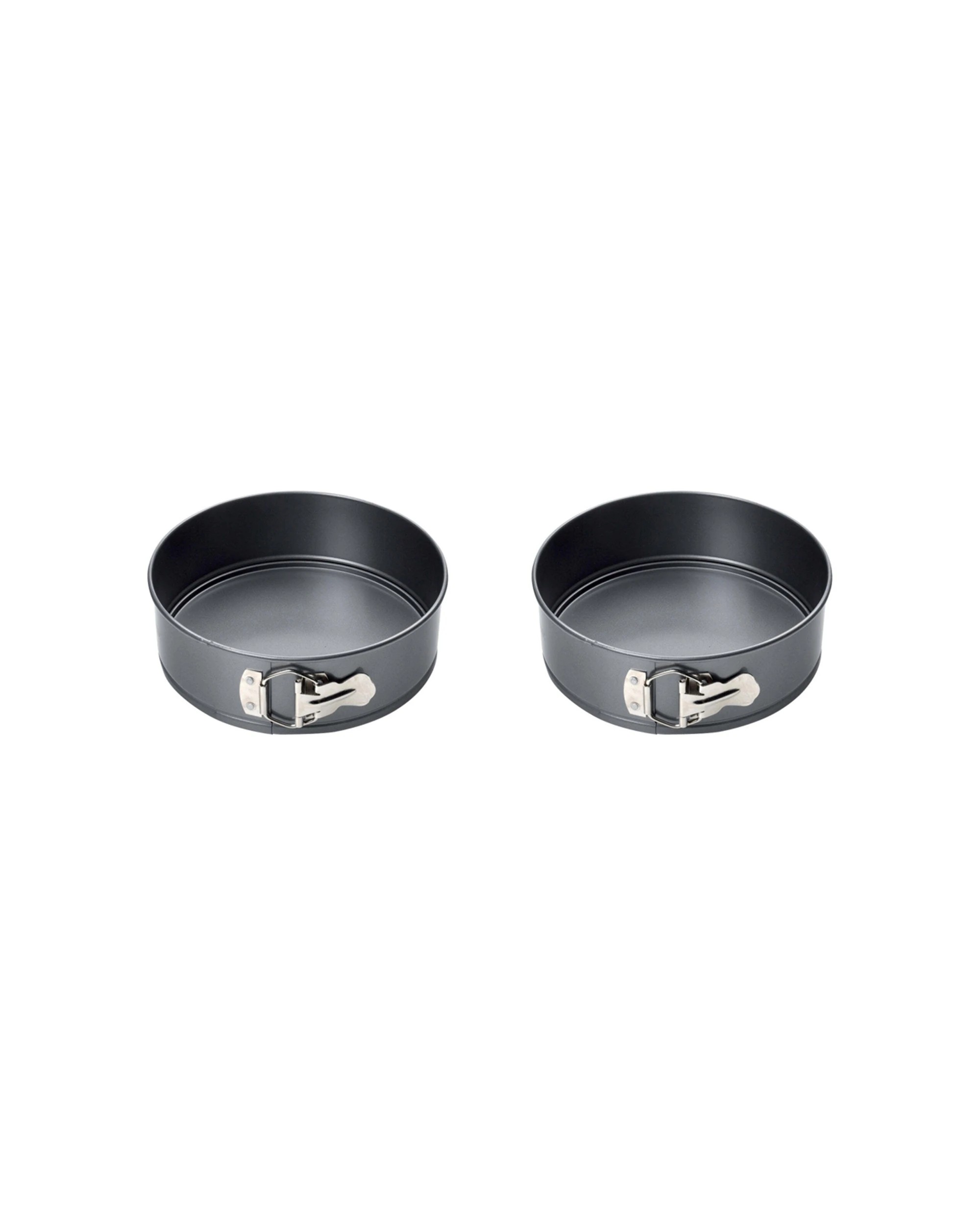 1 Wiltshire 2PK Easybake Non-Stick Springform Oven Safe Cake Baking Pan 21cm - Black, 1 of 4
