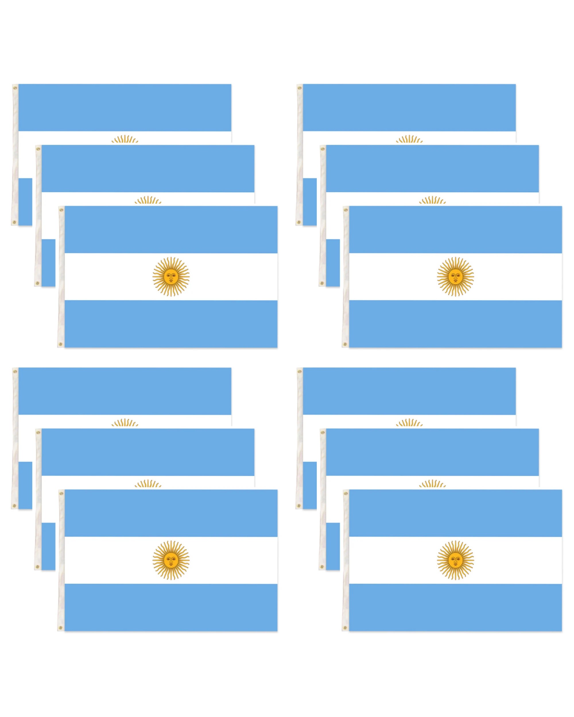 1 BR Costumes 12x Argentina Country Flag Heavy Duty Argentine Argentinian, 1 of 1