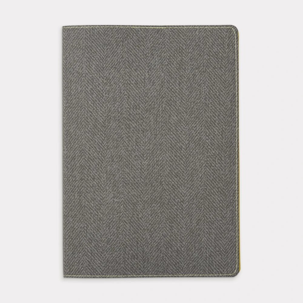 2 Otto A5 Herringbone Notebook 192 Pages Grey, 2 of 5