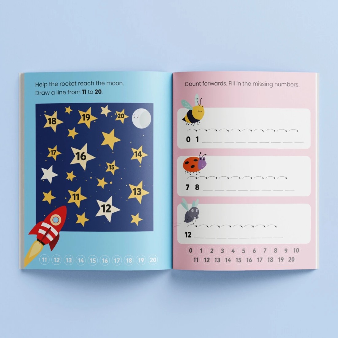 4 Junior Explorers: Write and Wipe Numbers and Maths Book, 4 of 6