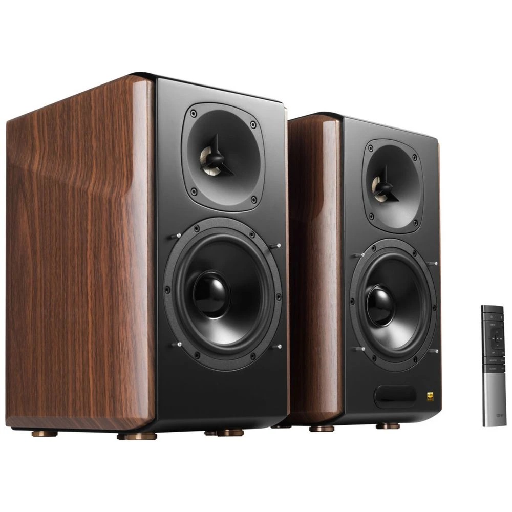 3 EDIFIER S2000MKIII Premium Hi-Res Bookshelf Speaker Brown, 3 of 8