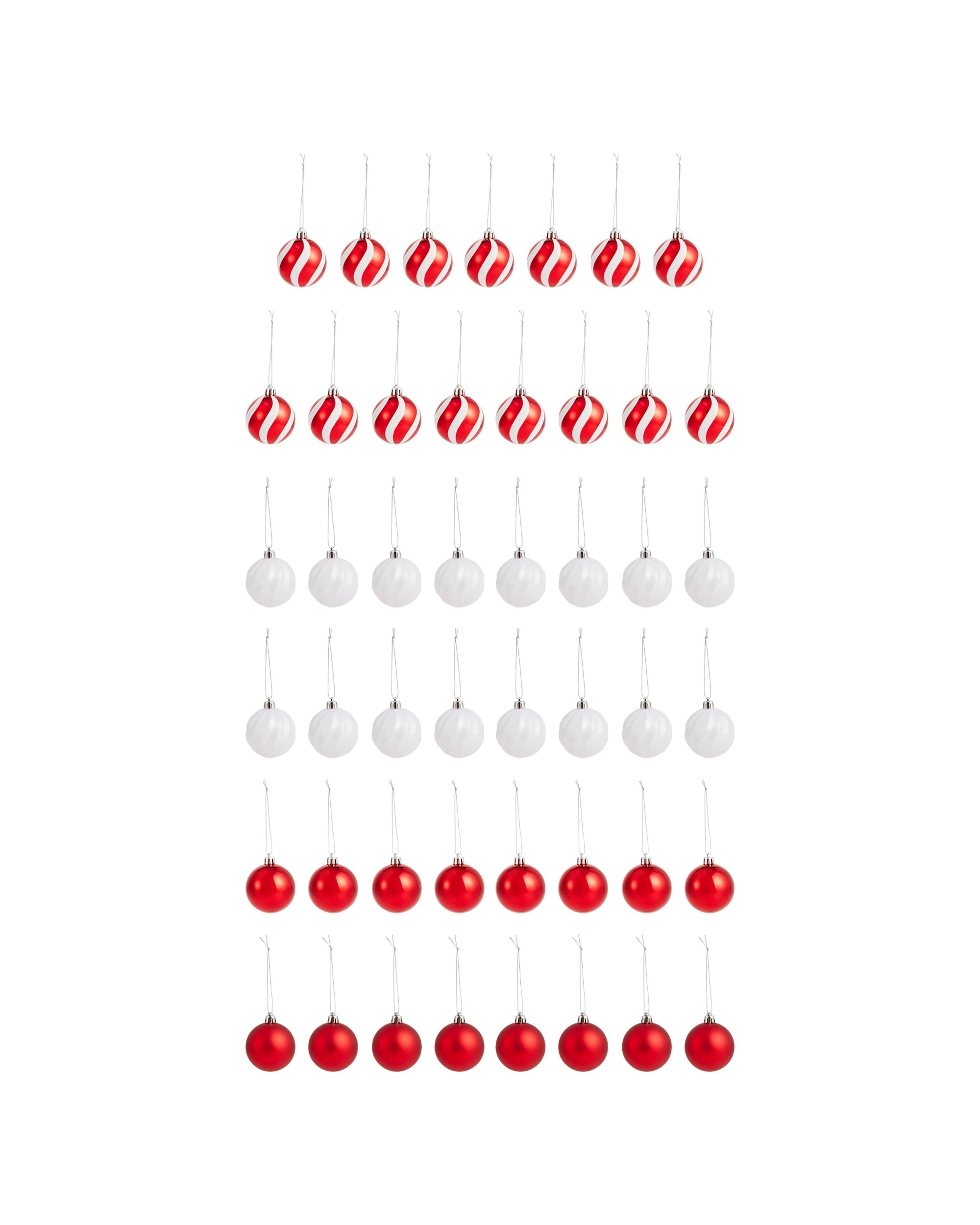 2 47 Pack 6cm Candy Cane Baubles, 2 of 8