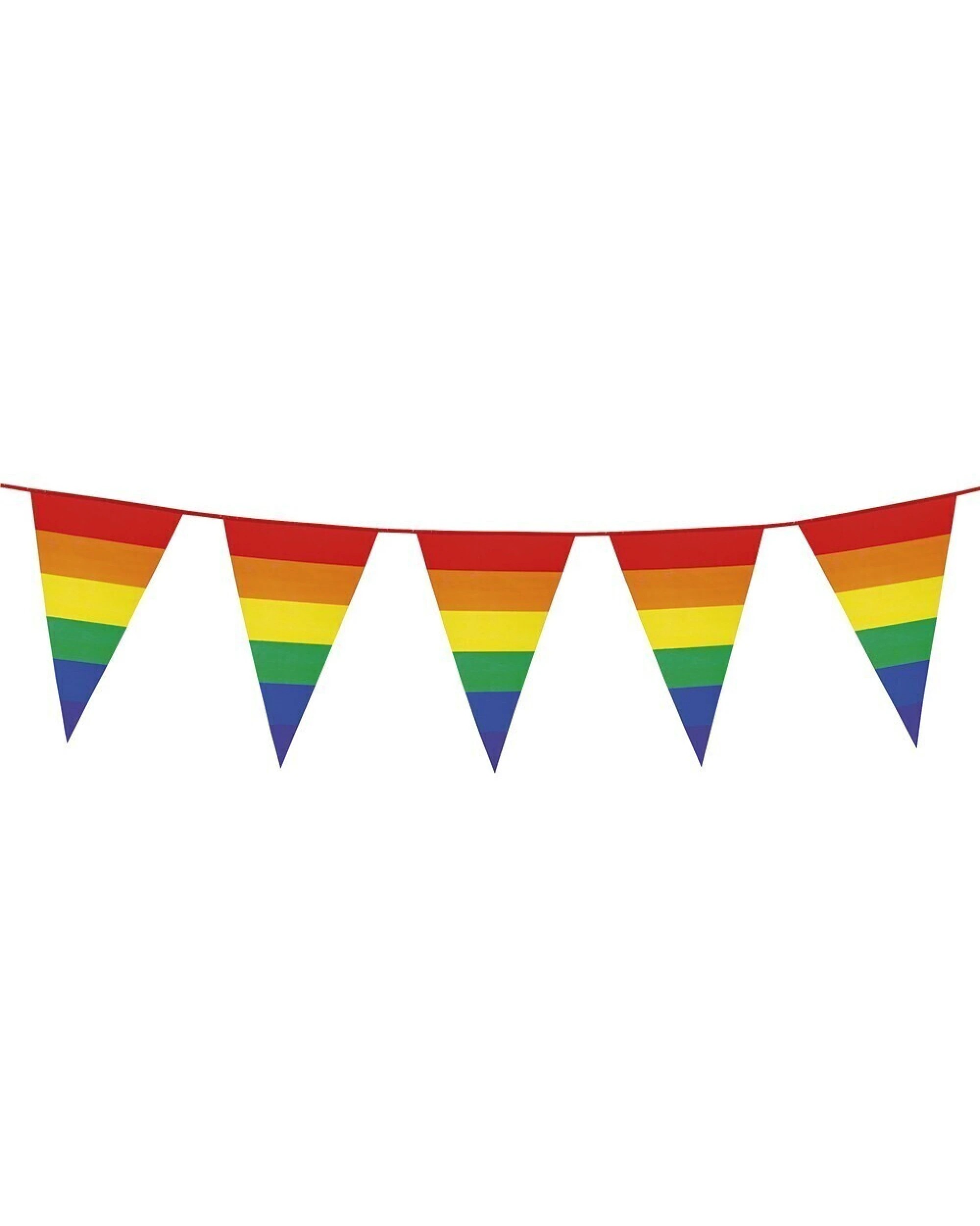 1 BR Costumes Rainbow Bunting Flag Party Banner for Birthday Celebrations, 1 of 3