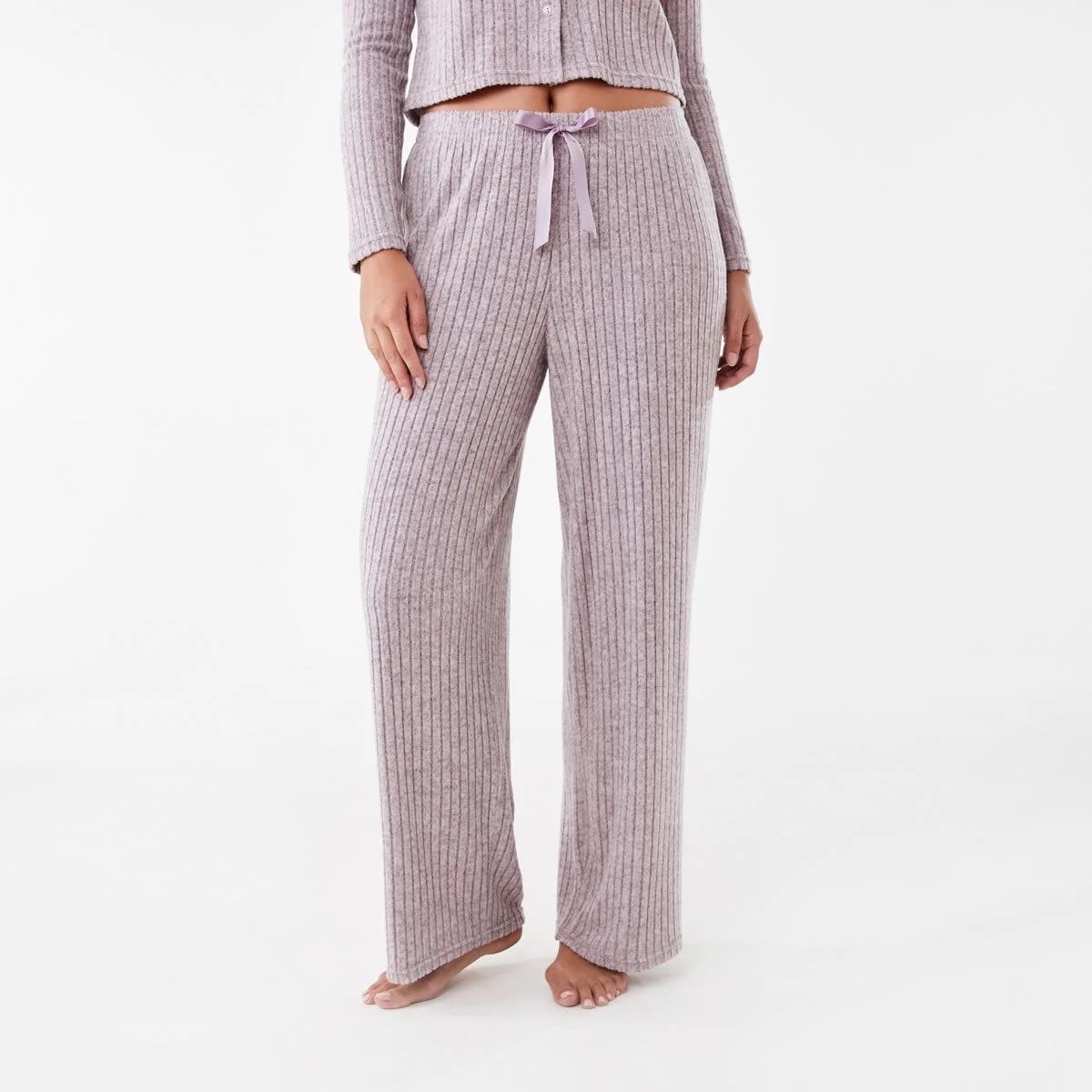 1 Brushed Rib Lounge Pants Plum Mrle, 1 of 5