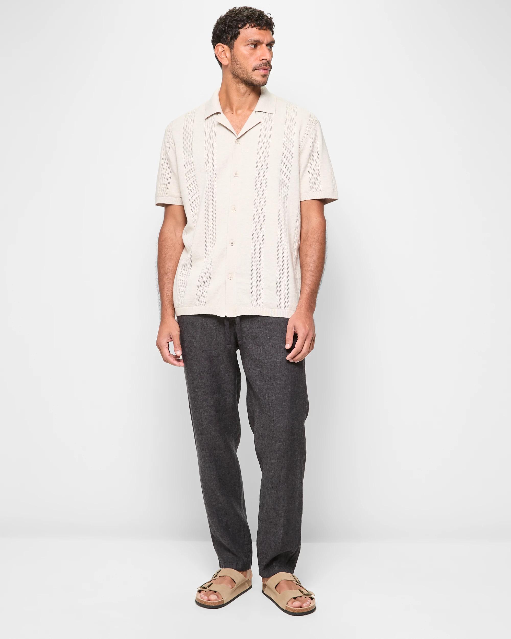 2 Target European Linen Pants BLACK, 2 of 5