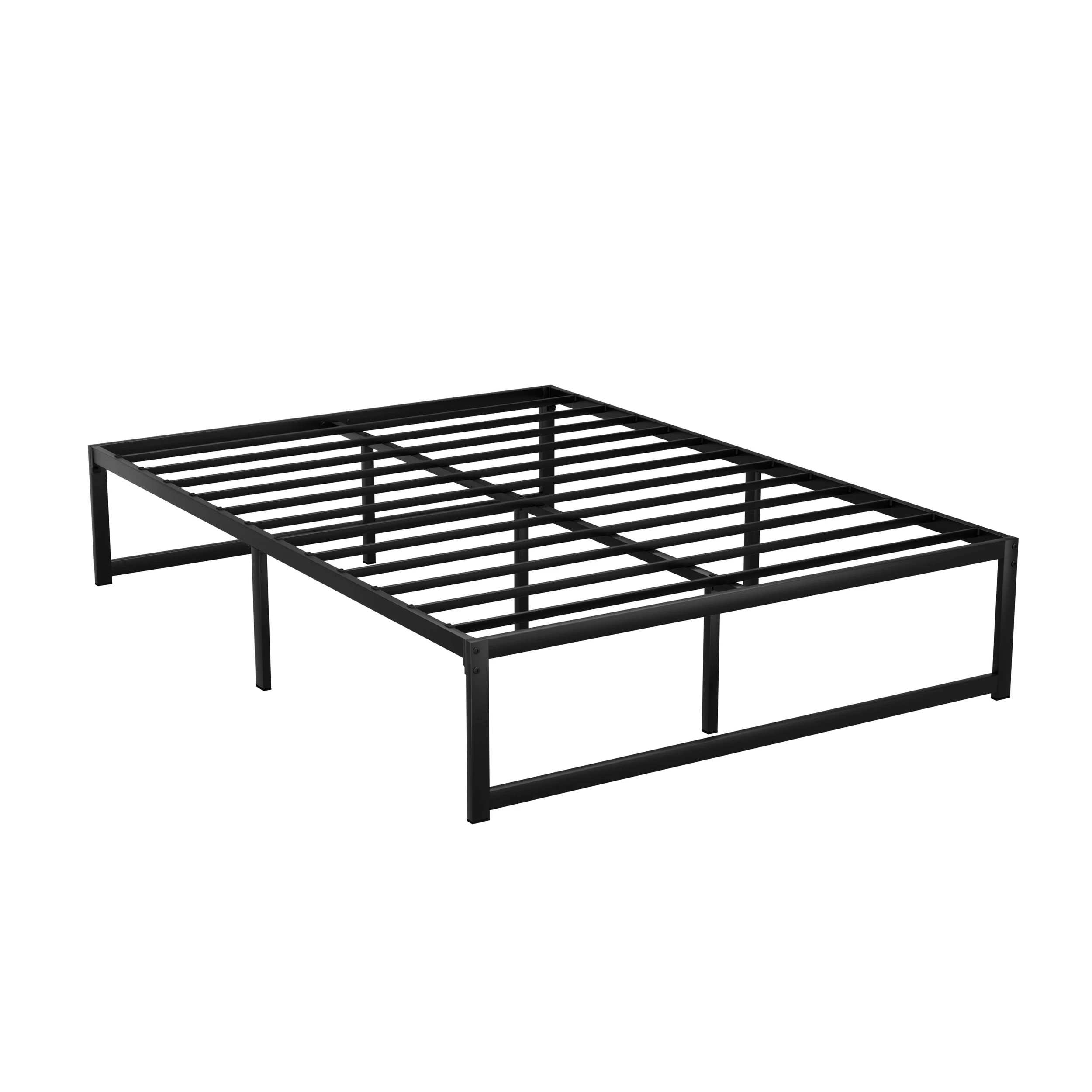 1 Artiss Bed Frame Double Size Metal Frame TINO - Black, 1 of 6