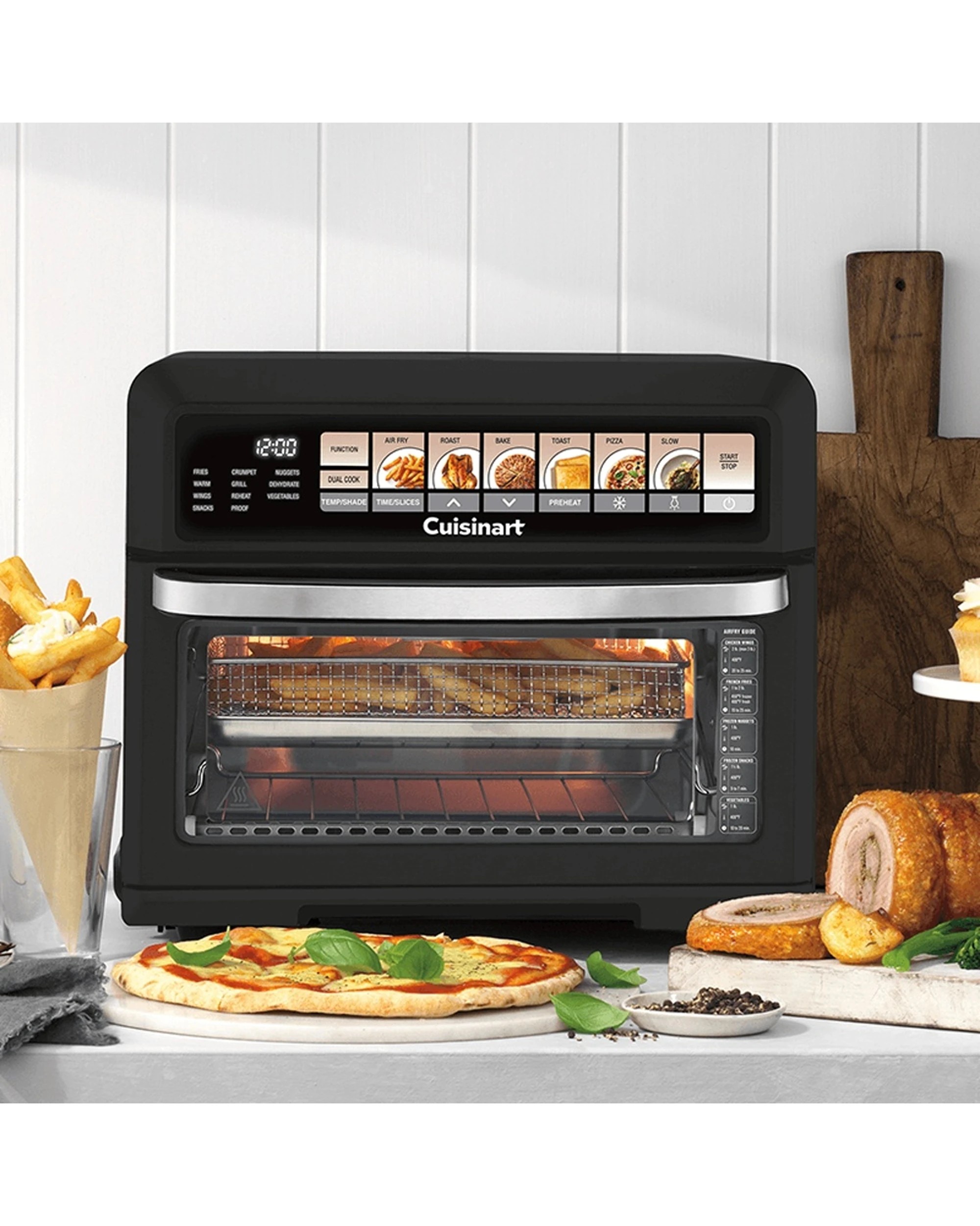 2 Cuisinart Electric Toaster Oven Air Crisp Pro 1630W Vacuum Insulated Matte - Black, 2 of 5