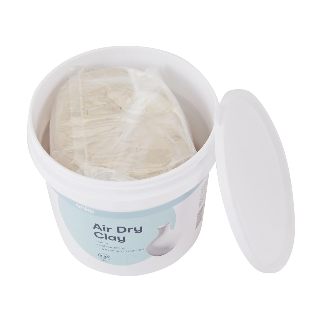 2 Air Dry Clay - White, 2 of 3