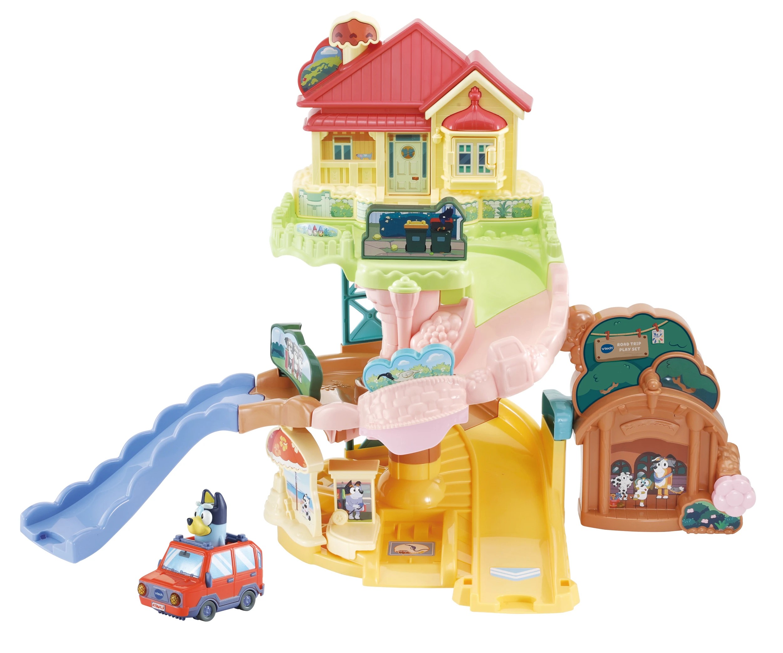 2 VTech Bluey Toot-Toot Drivers Road Trip Playset, 2 of 5