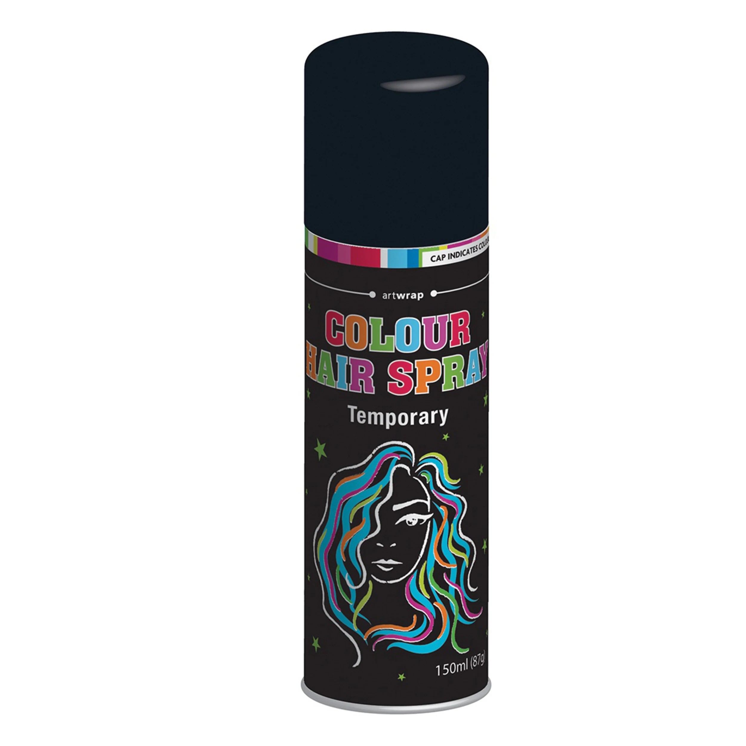 2 Halloween Temporary Hairspray Colour 150ml - Assorted, 2 of 4