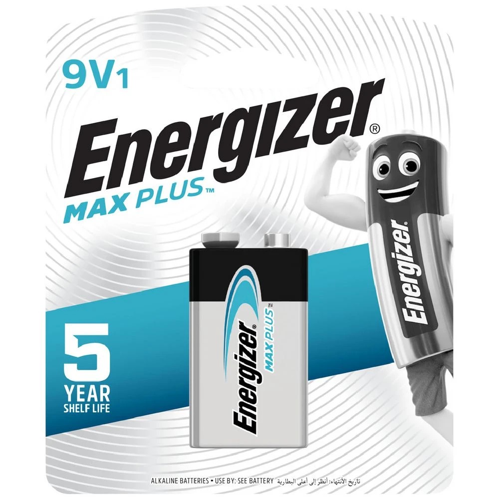 1 Energizer MAX Plus 9V Alkaline Battery, 1 of 1