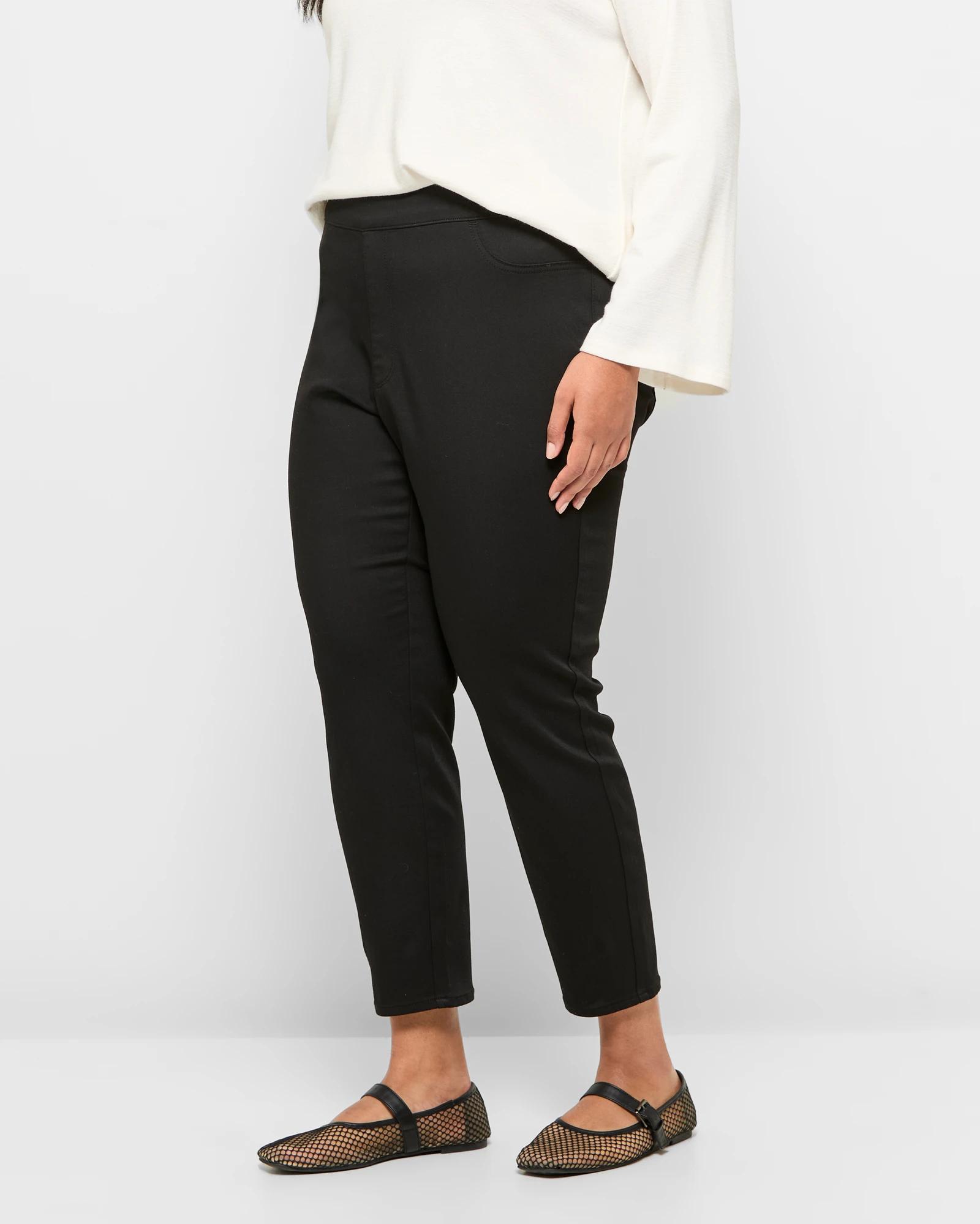 3 Target Plus Size Ankle Length Denim Jeggings - Lydia BLACK, 3 of 5