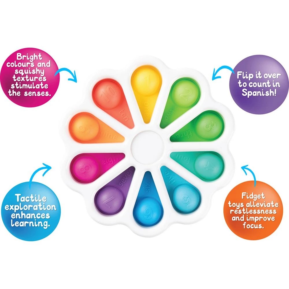 2 Sensory Rainbow Pop-It Wheel, 2 of 4