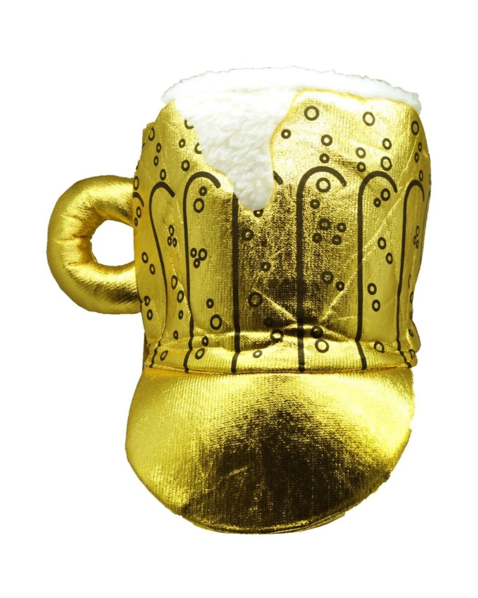 1 Gold Beer Novelty Hat for Party Celebrations, 1 of 2