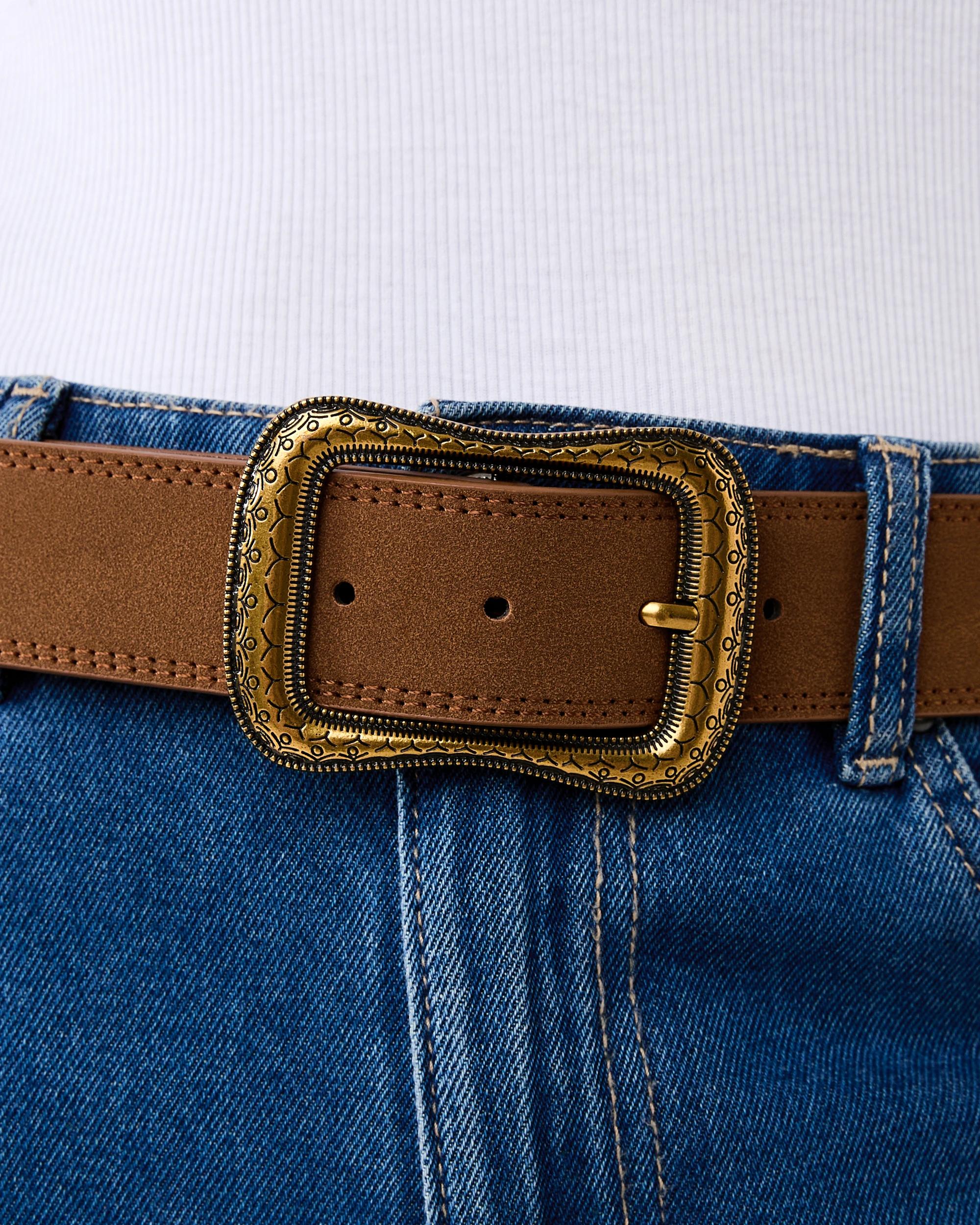 4 Western Jeans Belt Warm Umber, 4 of 5