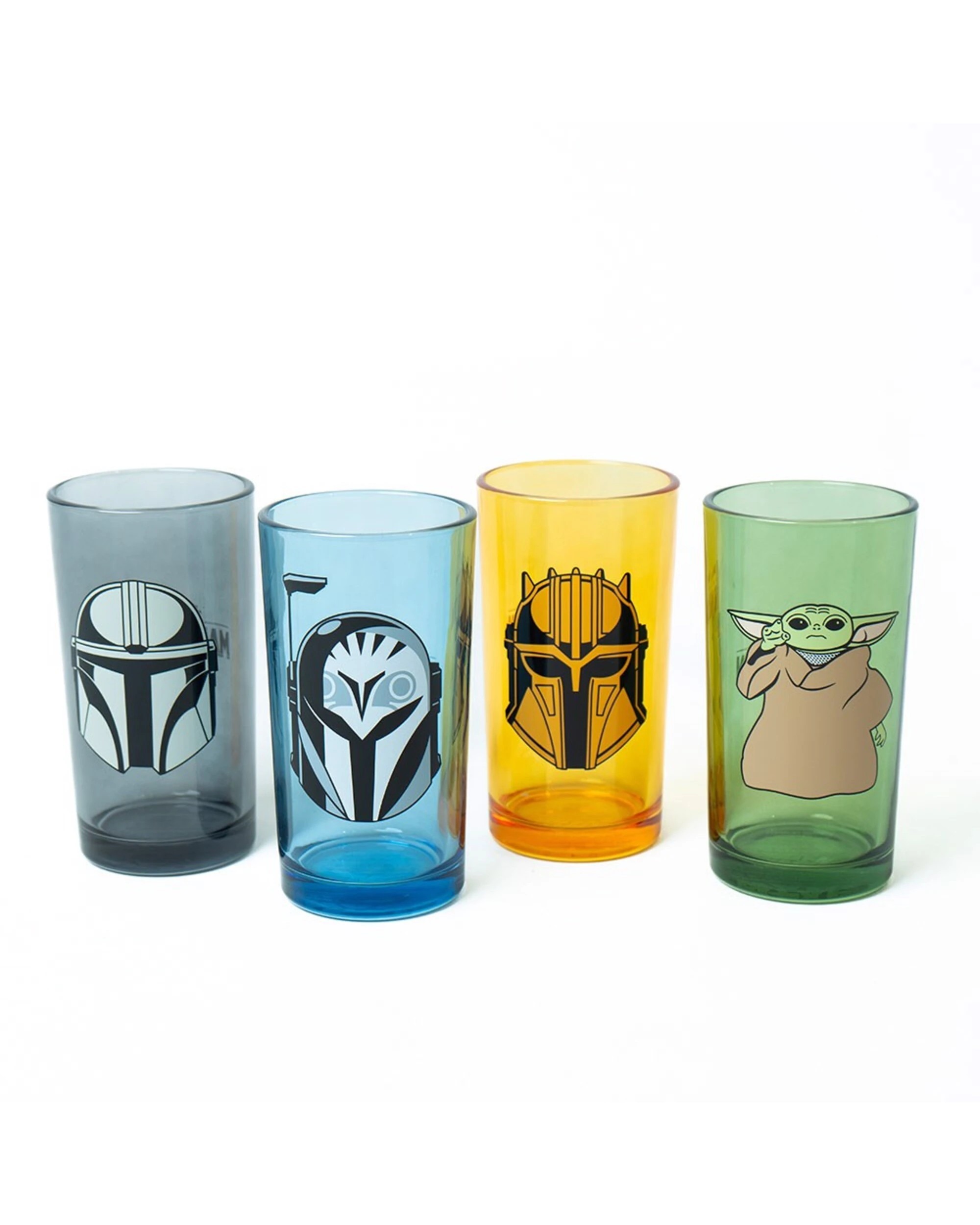 1 Star Wars - The Mandalorian - Mandalorians Glass 4-Pack - Multi, 1 of 5