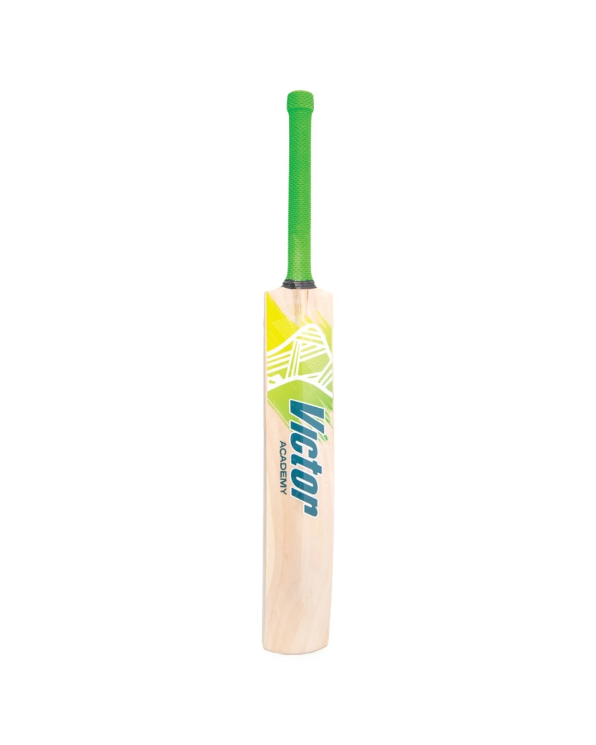 2 Victor Sports Kashmir Willow Beginner Cricket Bat Academy Size 5 - Green, 2 of 7