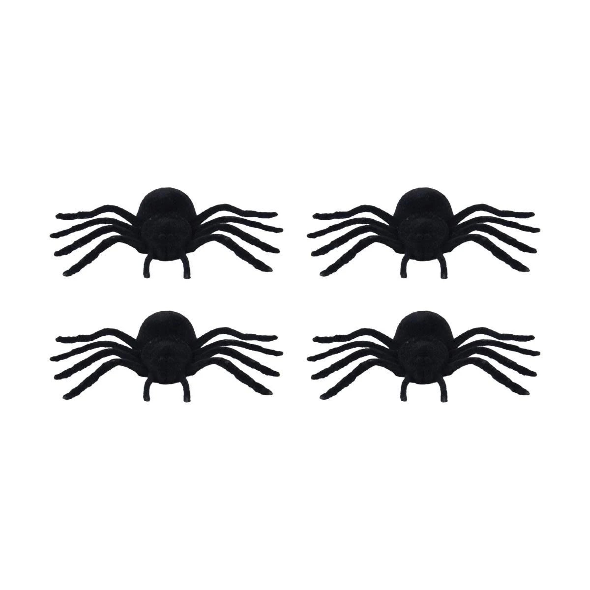 2 4 Pack Flocked Tarantulas, 2 of 7