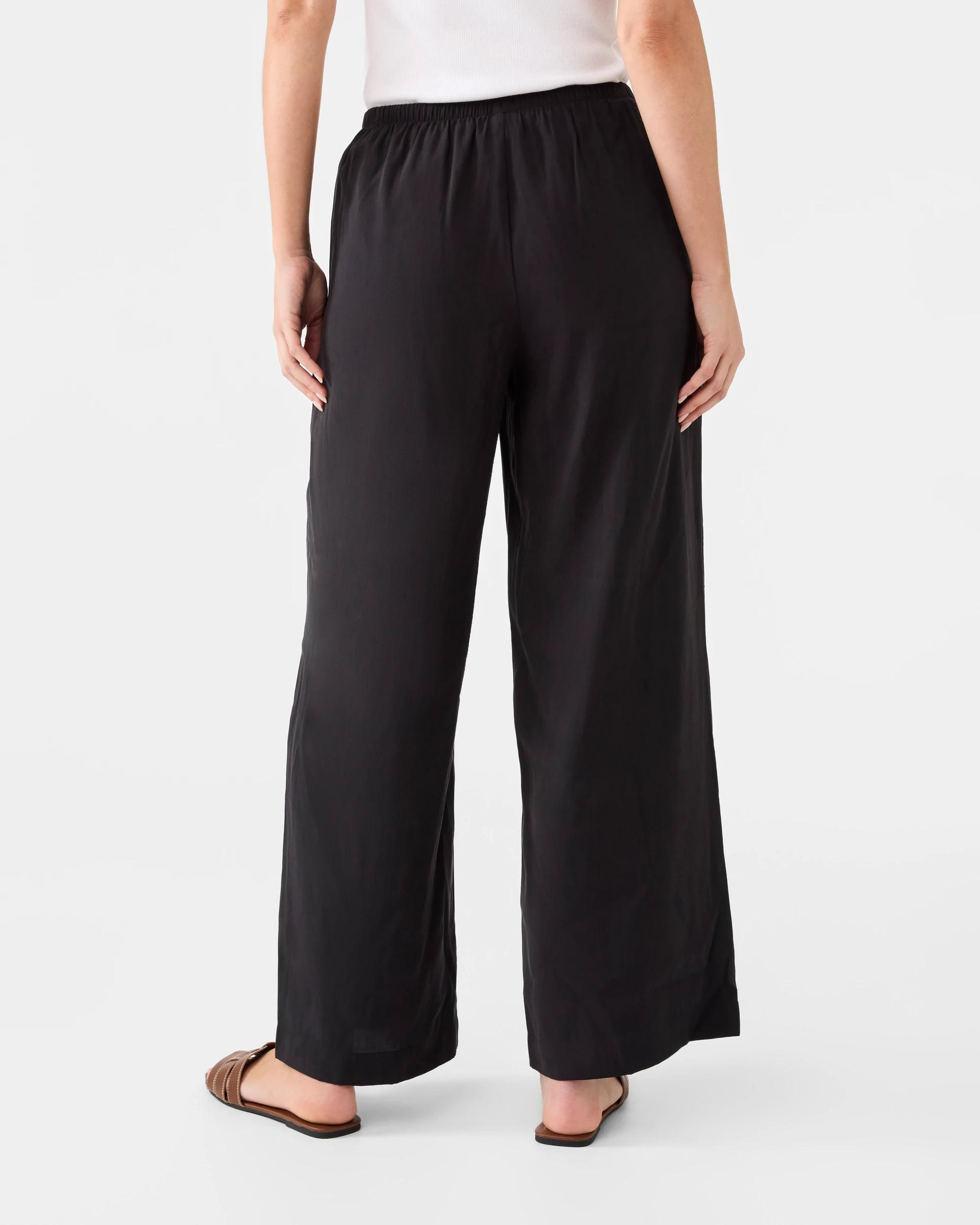 3 Soft Drape Pants Black, 3 of 5