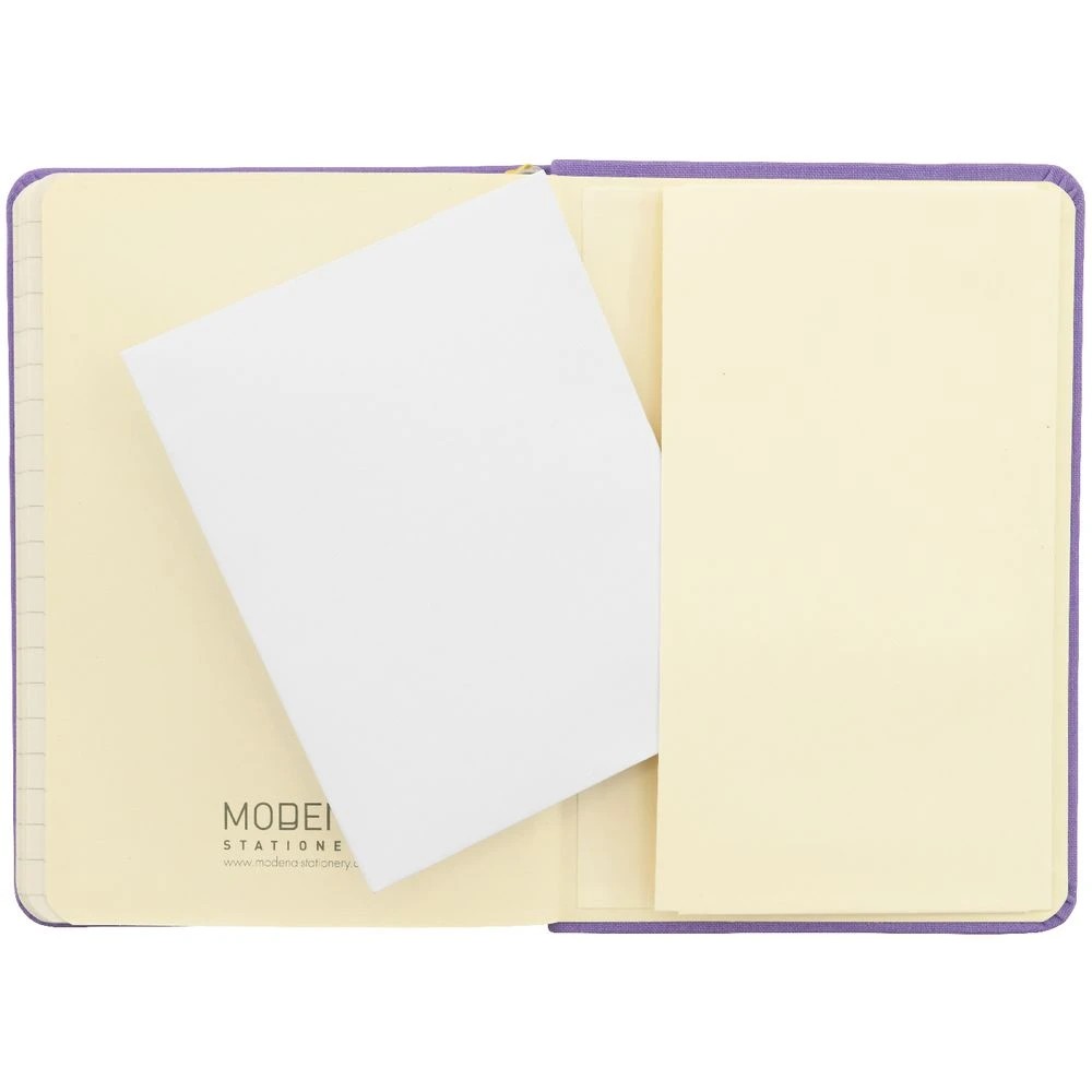 5 Modena A6 Linen Ruled Notebook Lilac, 5 of 5