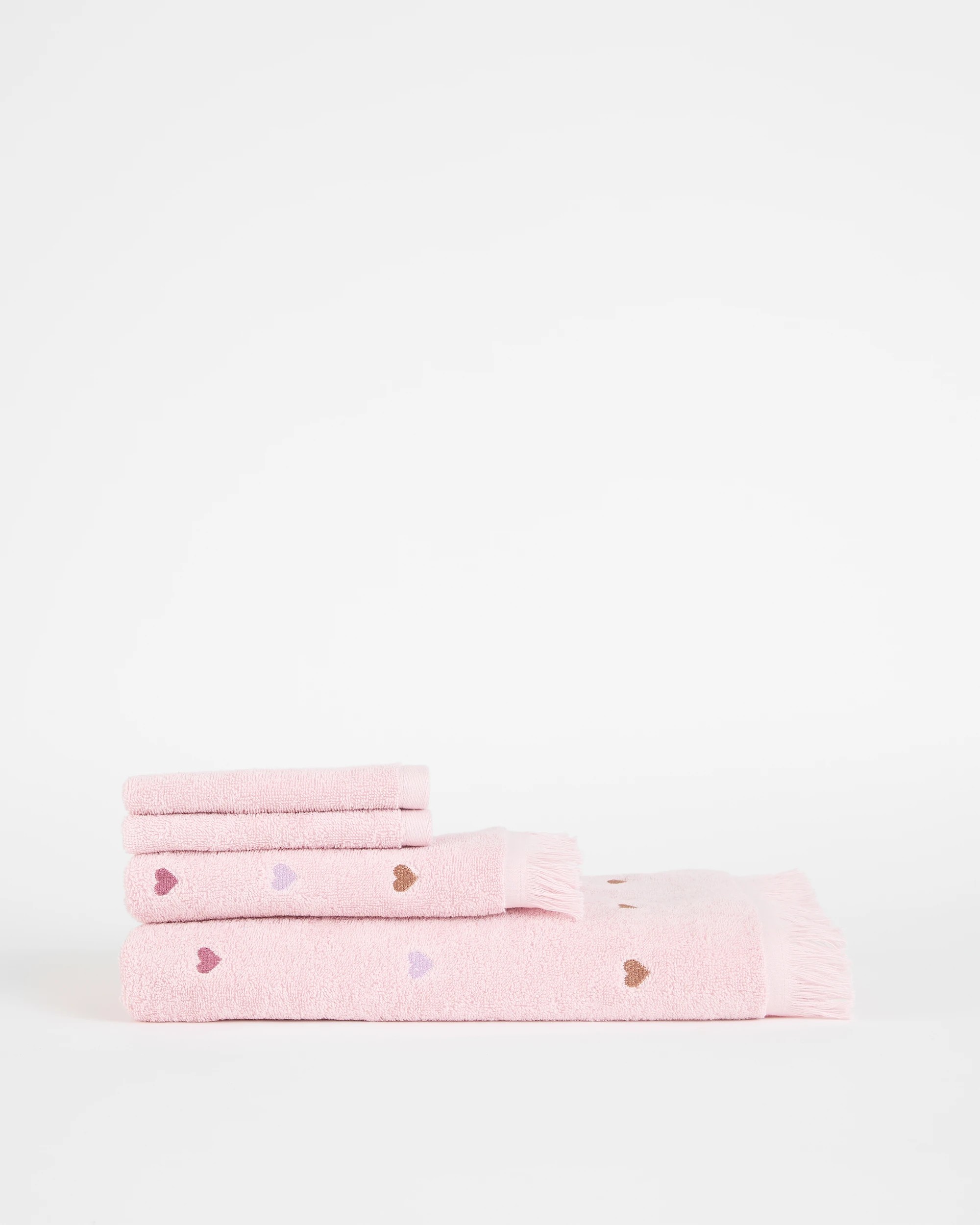 2 Target Millie Hearts Australian Cotton 2 Pack Face Washer - Pink, 2 of 3