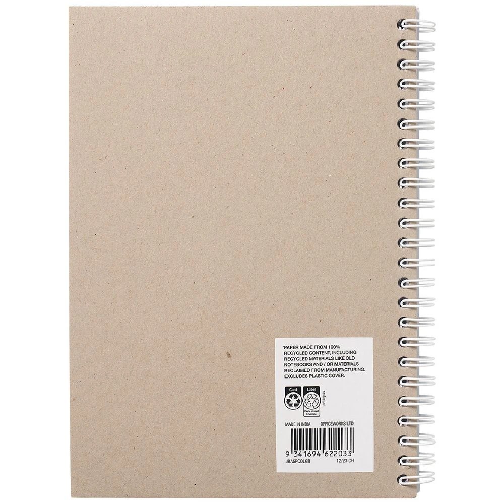 2 J.Burrows A5 PP Notebook 200 Page Teal, 2 of 3